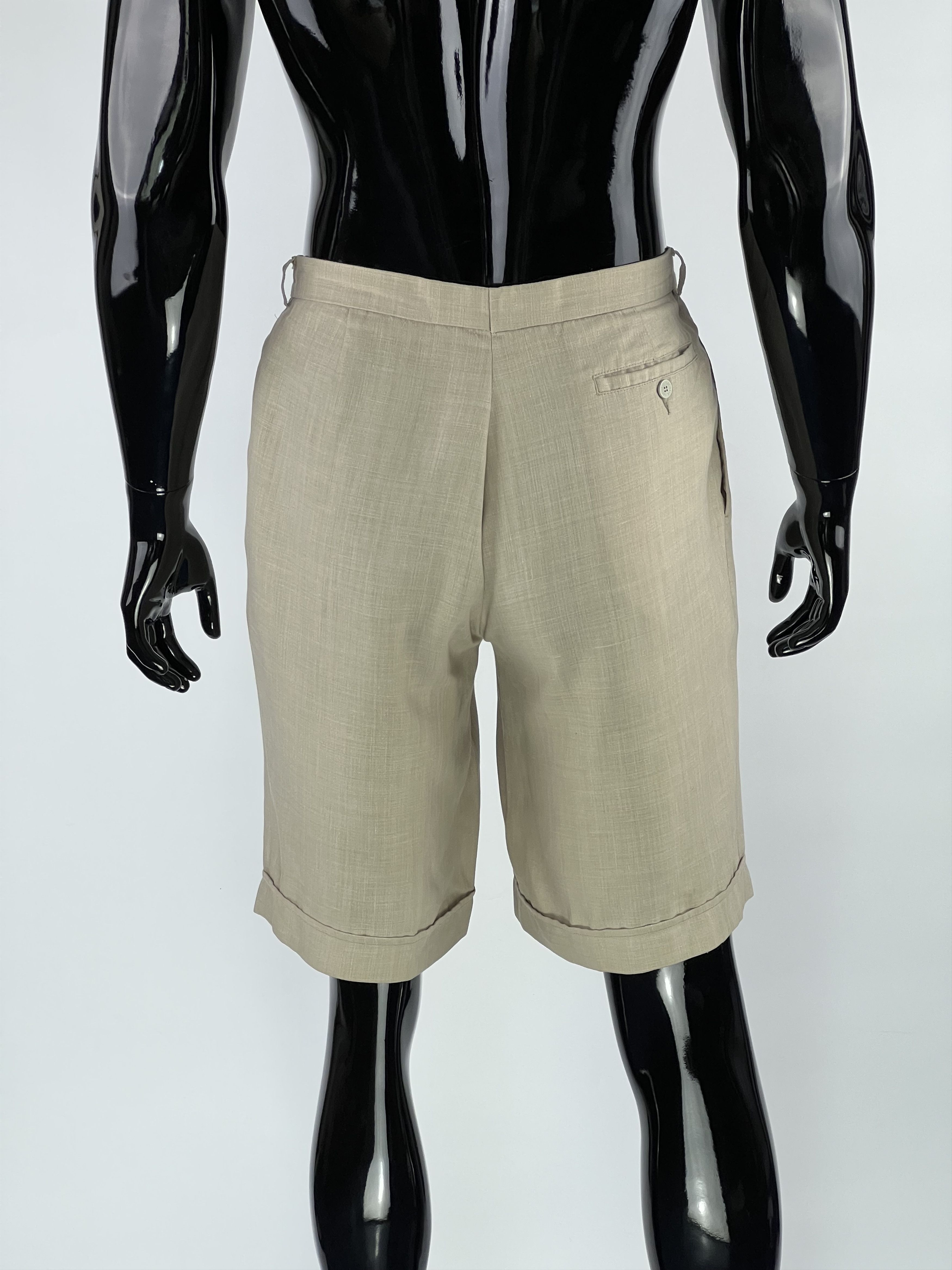Lacoste × Vintage Chemise Lacoste Vintage Men's Beige Bermuda Shorts Size XS/S Size US 30 / EU 46 - 3 Thumbnail