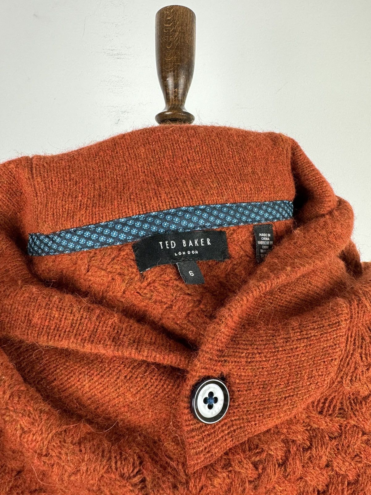 Ted Baker Men’s Ted Baker Collar Alpaca/Wool Sweater size 6 Size US XL / EU 56 / 4 - 5 Thumbnail