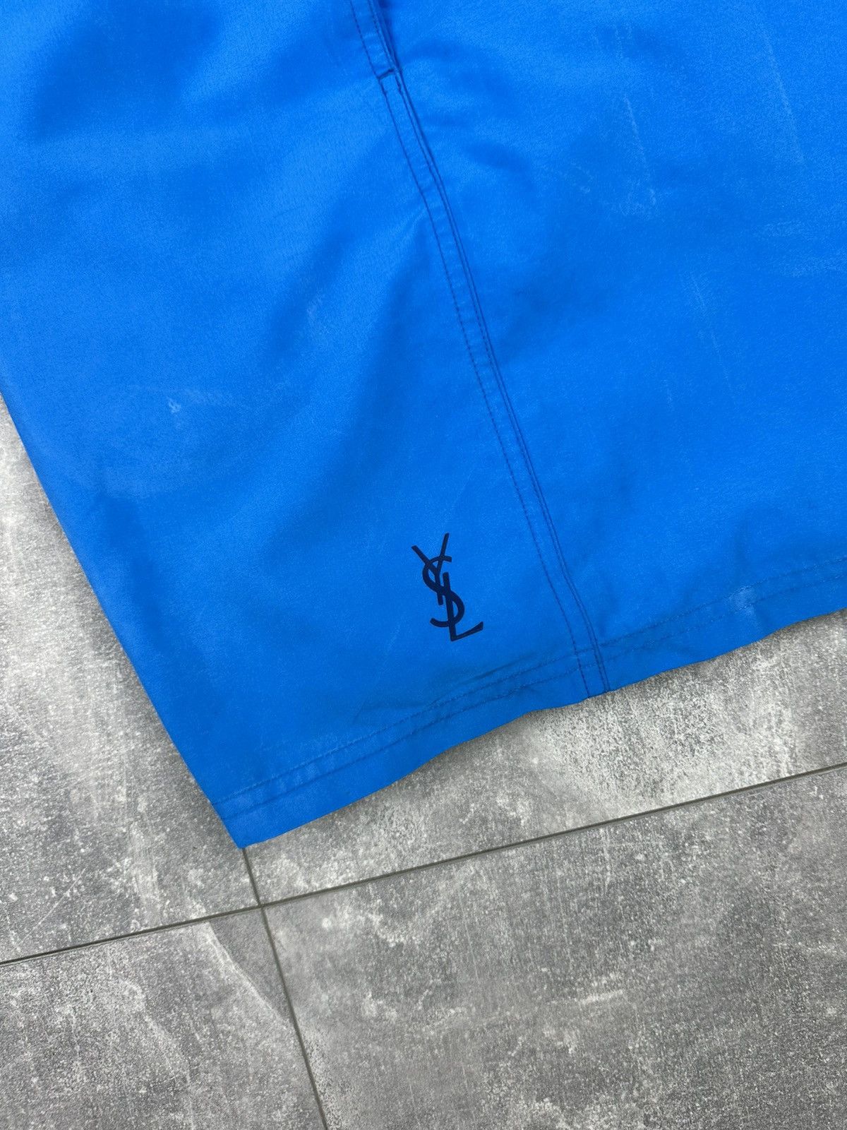 Yves Saint Laurent Yves Saint Lauren Luxury Blue Swimwear Shorts Small Logo Size US 38 / EU 54 - 3 Thumbnail