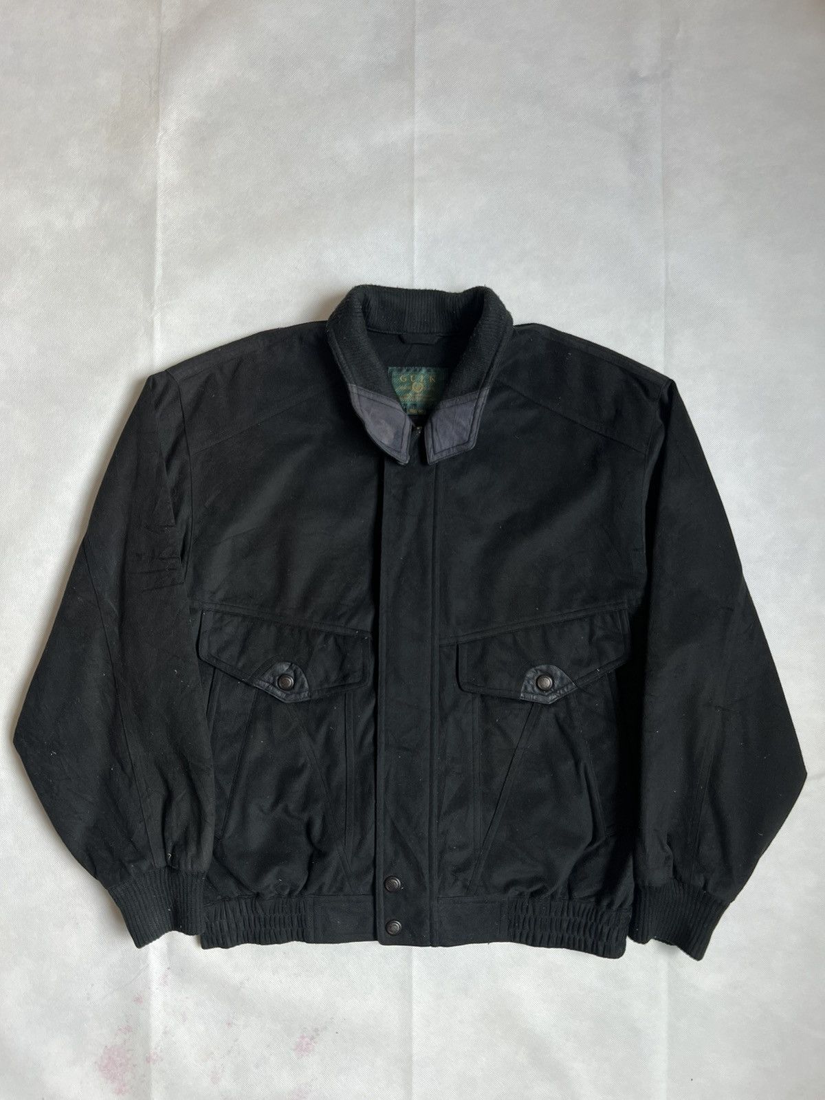Vintage Gulk Wool Black Japanese Bomber Jacket