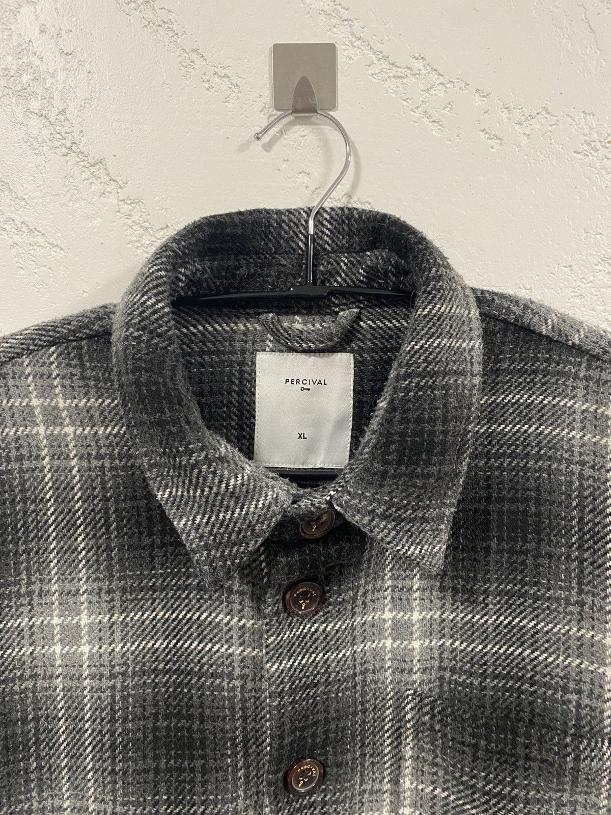 Percival Percival Check Overshirt Workwear Jacket Size: XL Size US XL / EU 56 / 4 - 2 Thumbnail