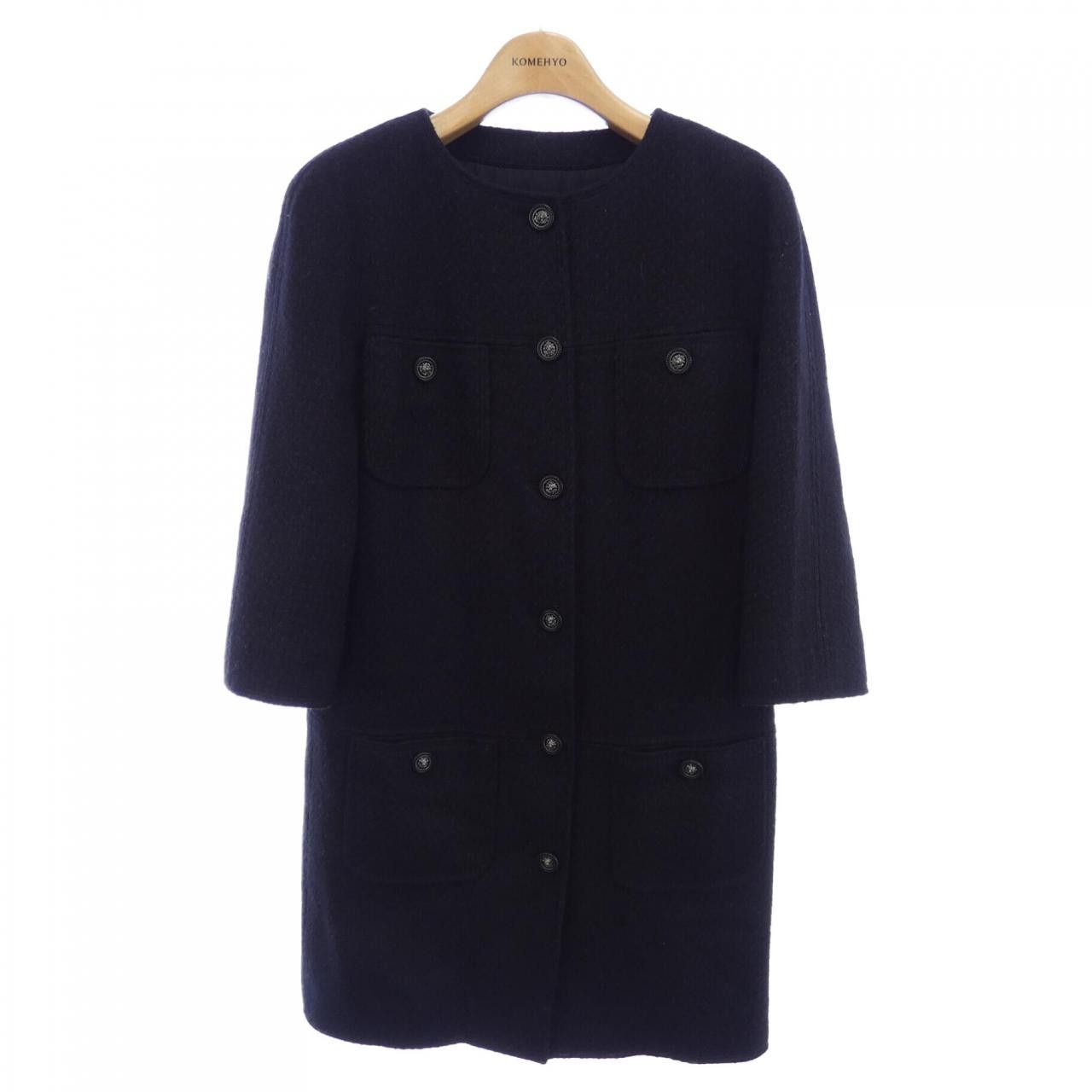 Chanel Chanel Chanel P49853V32761 Silk Blend Coat Others Outerwear P49853V32761 DUTY FREE for USA Size ONE SIZE - 1 Thumbnail