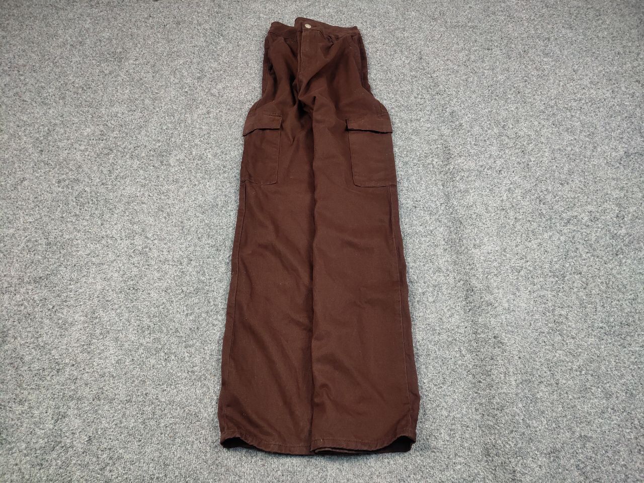 Japanese Brand Vintage 90's Japanese Brown Beggy Cargo Pants Y2K Hype Style Size US 30 / EU 46 - 2 Thumbnail