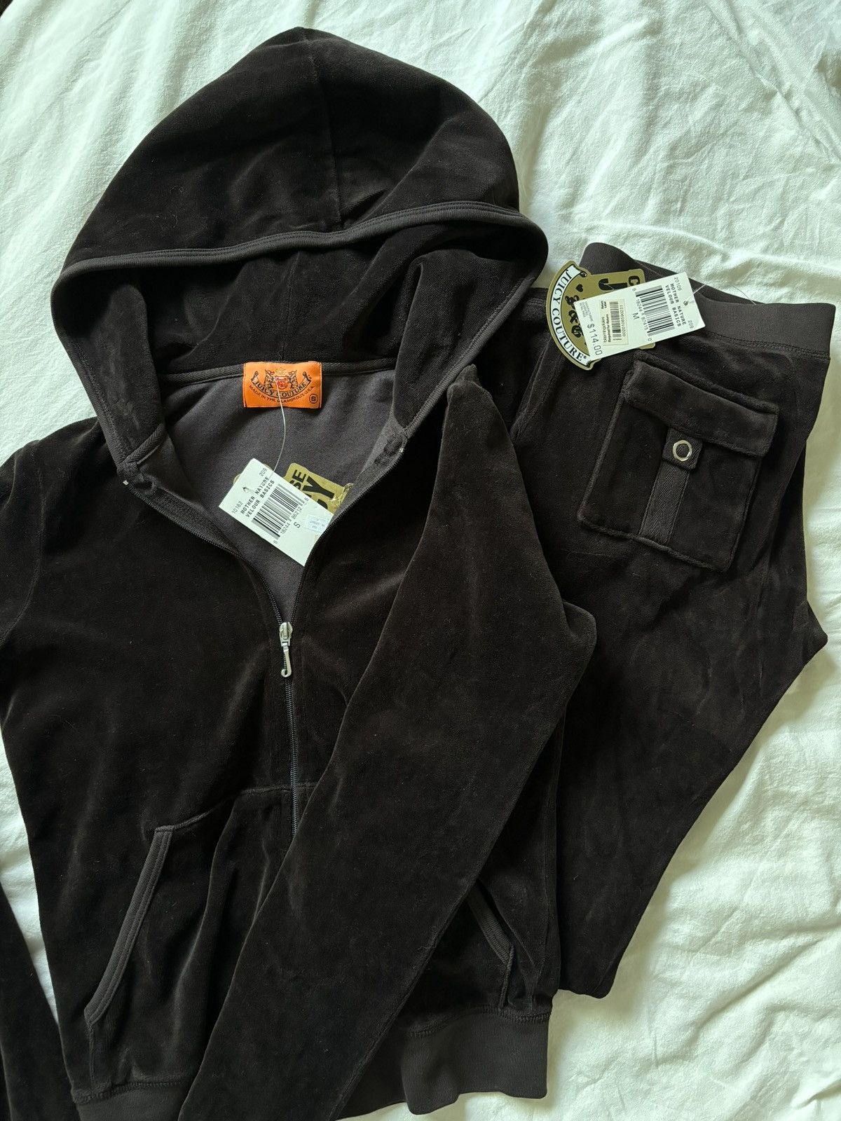 image of Juicy Couture NWT Juicy Velour Tracksuit in Brown, Women's (Size 26)