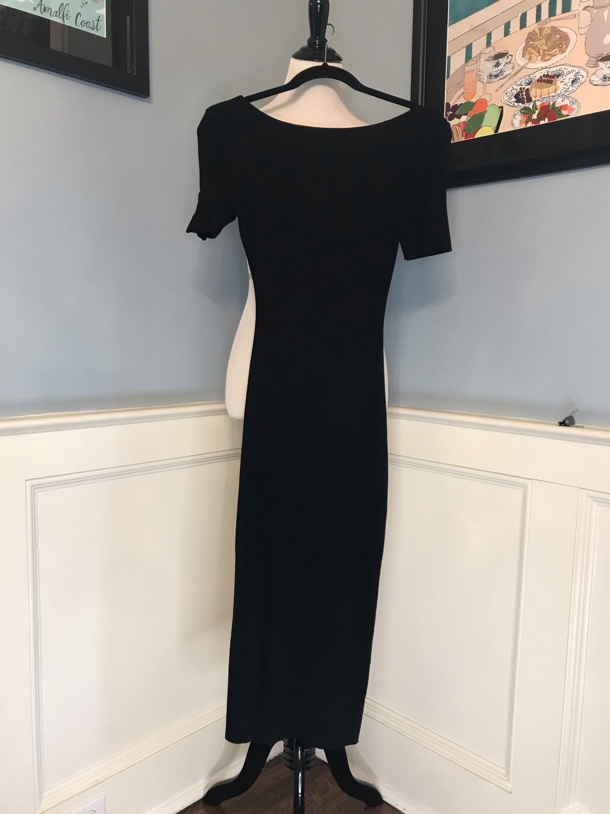 Other Unique Vintage Retro Black Pencil Dress w/ Cross Back Sz M Size M / US 6-8 / IT 42-44 - 1 Thumbnail