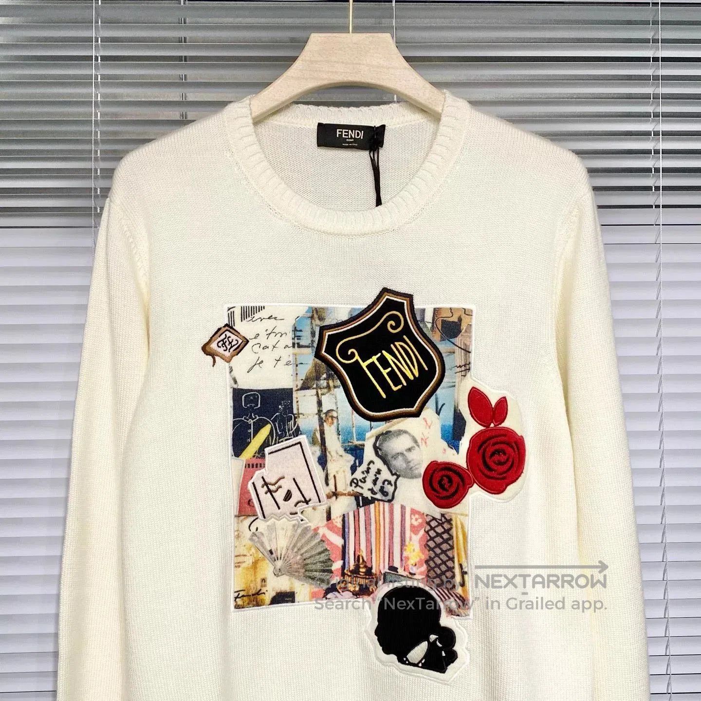 Fendi Fendi Wool Sweater Graffiti Embroidery. Size US L / EU 52-54 / 3 - 3 Thumbnail