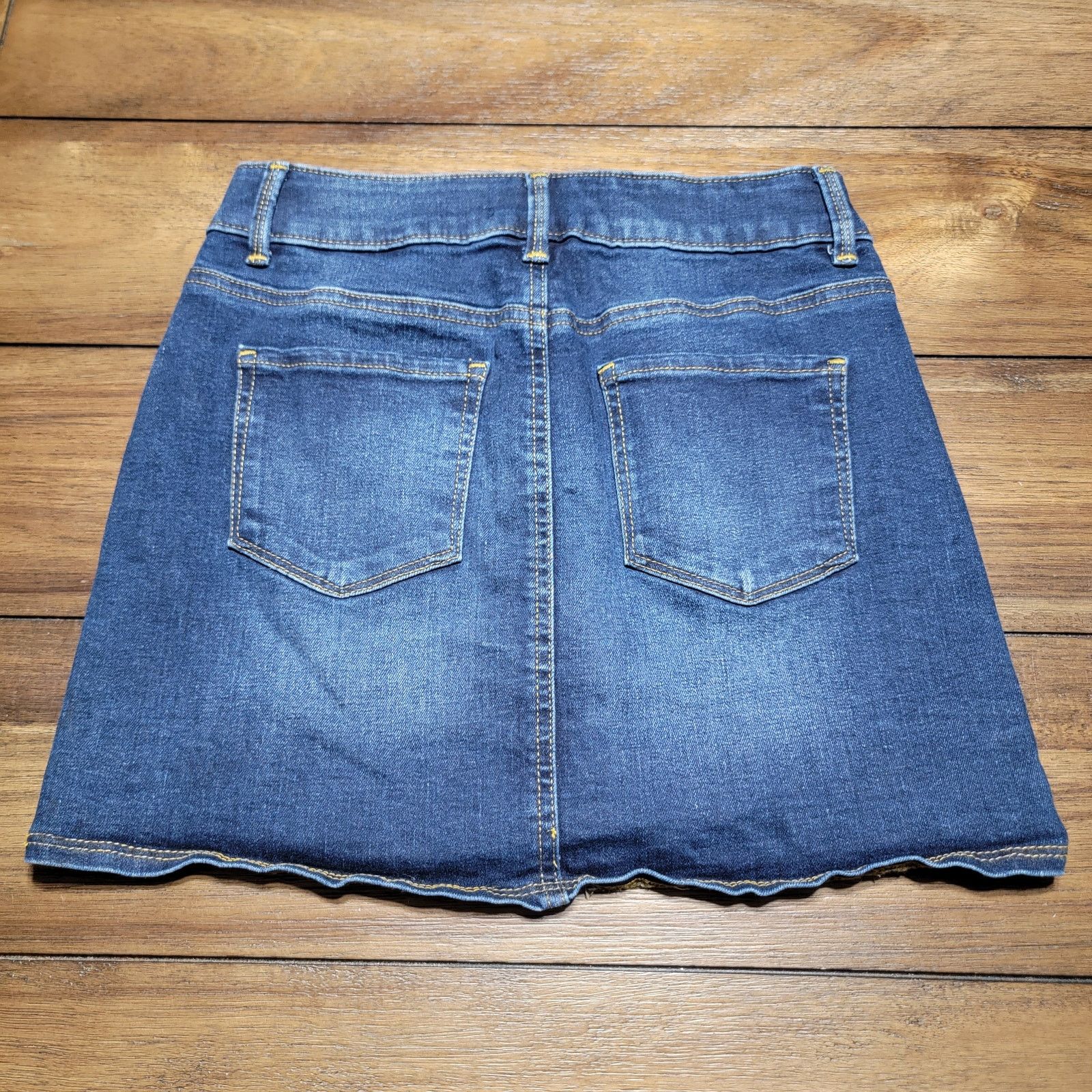 Other So Full Button Denim Mini Skirt - Size 10 Size 32" / US 10 / IT 46 - 3 Thumbnail