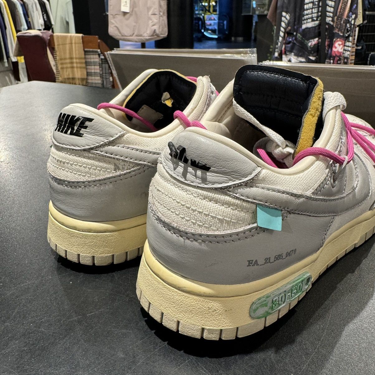 Nike × Off-White Nike Off White Dunk Low Lot 30 Size US 9.5 / EU 42-43 - 5 Thumbnail