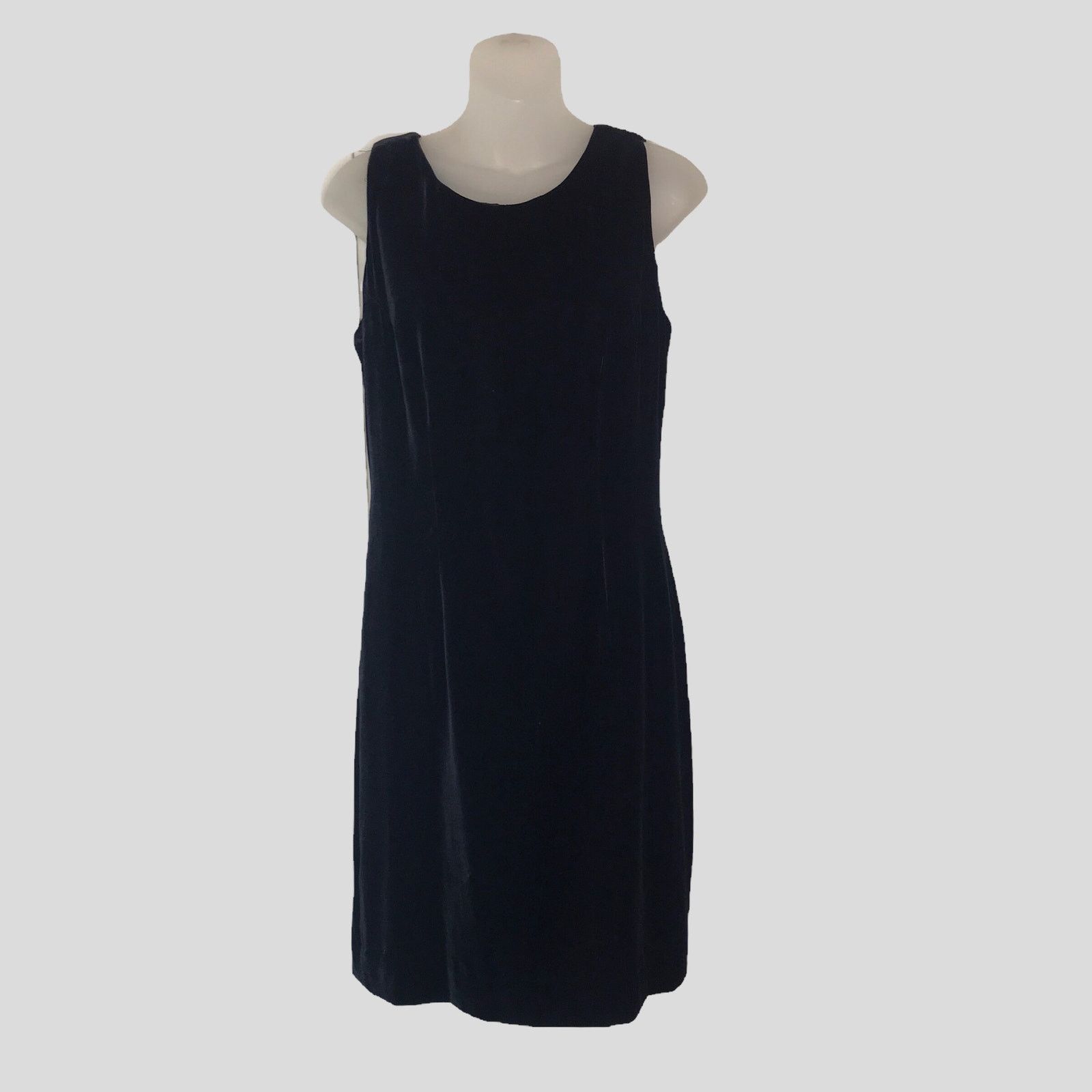 Vintage VTG Theomiles black velvet silk blend cocktail dress Size M / US 6-8 / IT 42-44 - 5 Thumbnail