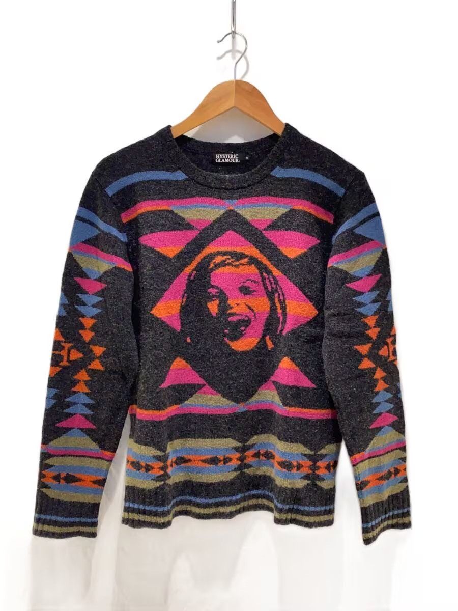 Hysteric Glamour Aztec Logo Wool Knit Sweater Size US M / EU 48-50 / 2 - 1 Thumbnail