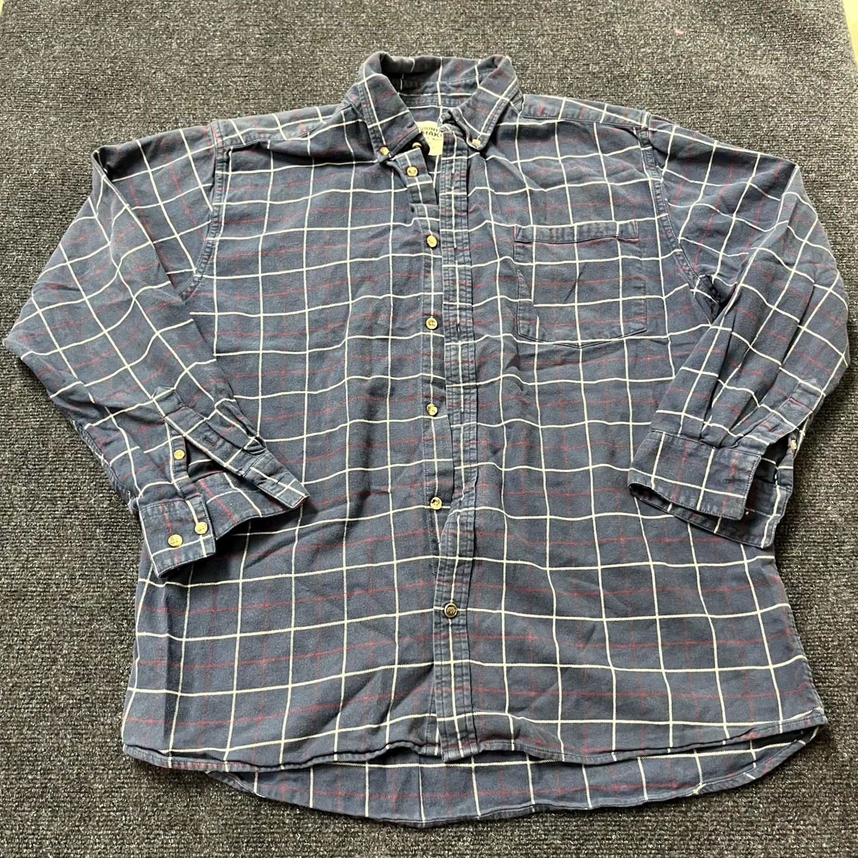 Mountain Khakis Mountain Khakis Shirt Mens Large Blue Plaid Flannel Button Down Relaxed Fit Size US L / EU 52-54 / 3 - 2 Thumbnail