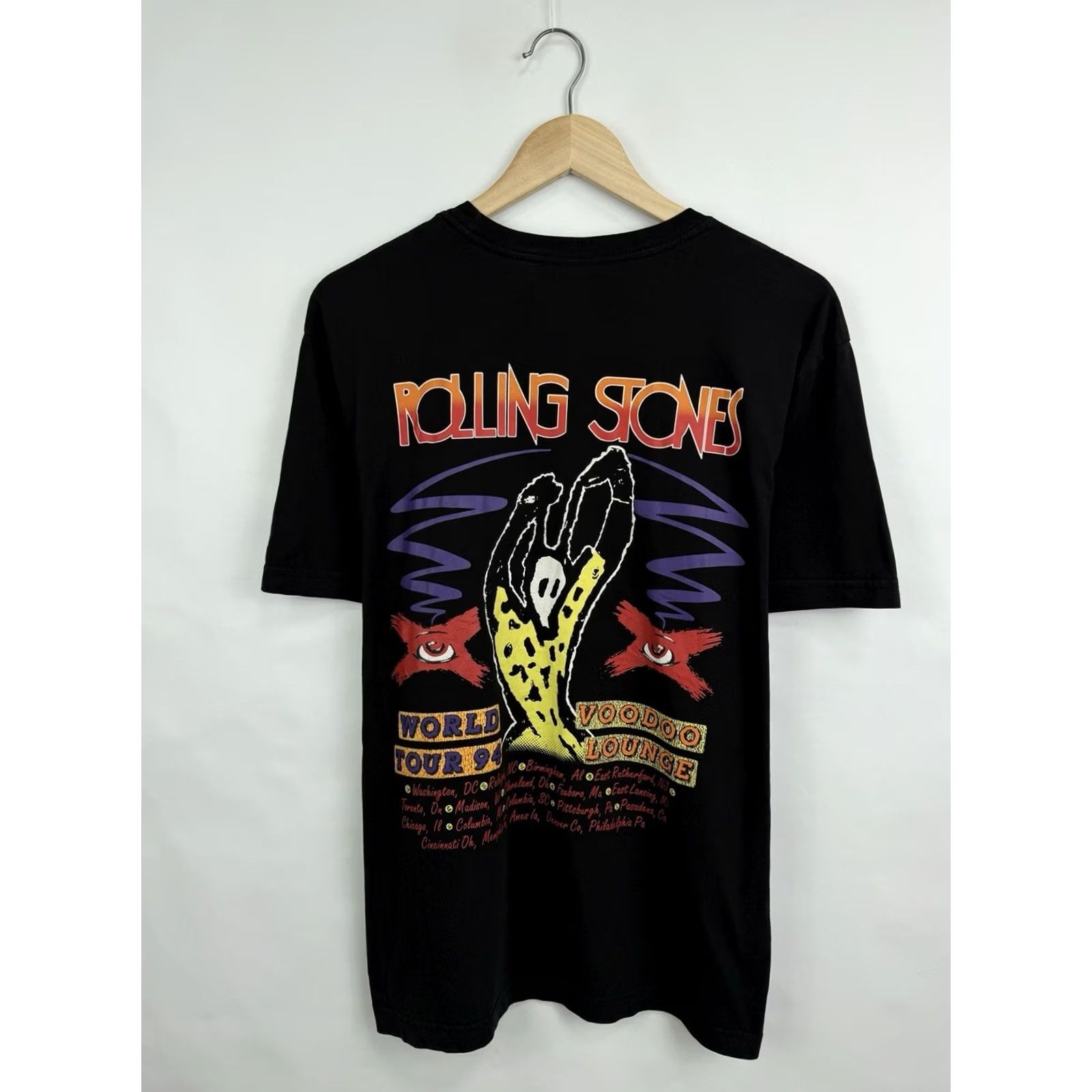 H&M H&M The Rolling Stones Voodoo Lounge World Tour 94 T-Shirt Black M Mens Colorful 90s Size US M / EU 48-50 / 2 - 7 Thumbnail