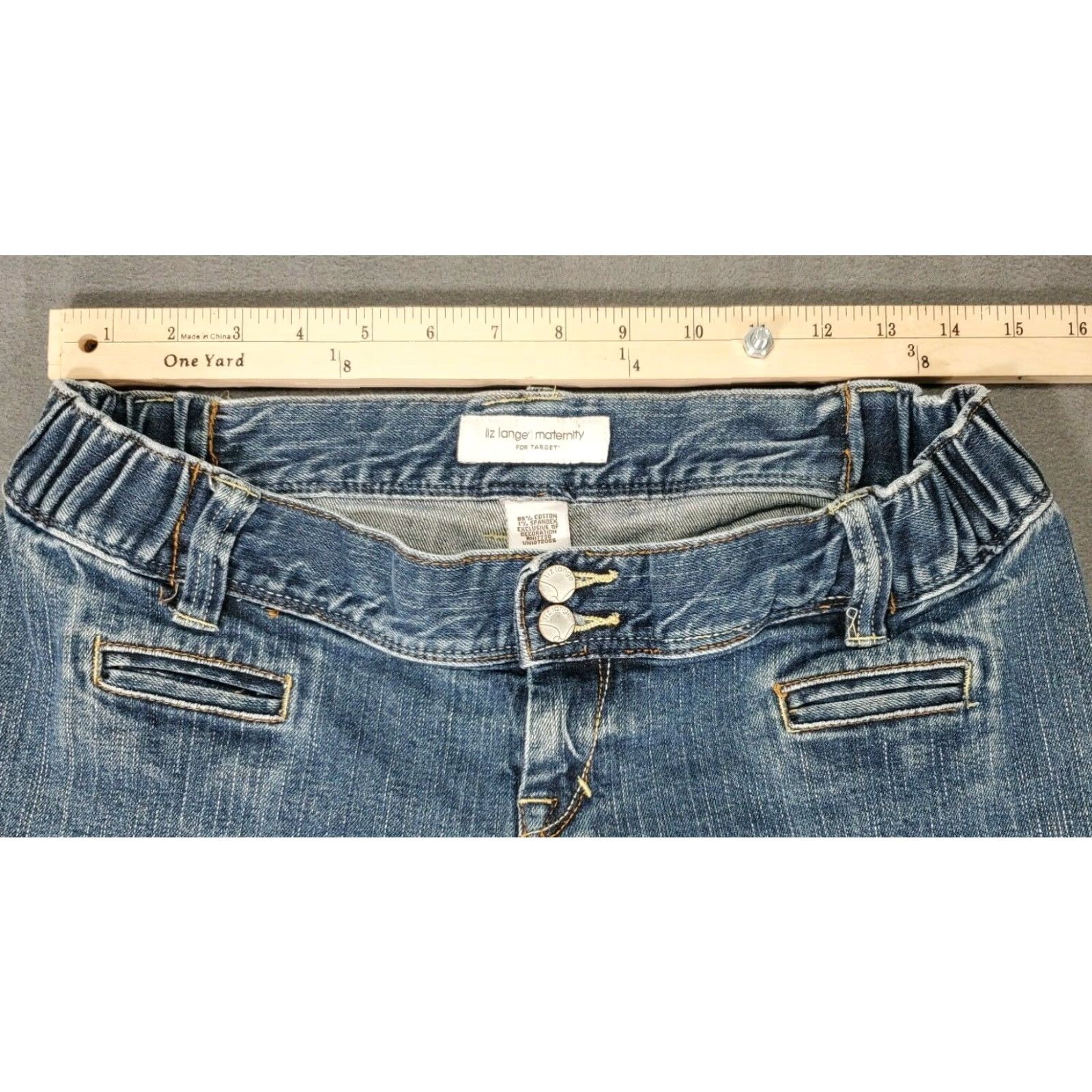 Vintage Liz Lange Misses Maternity Jeans Size 2 Pants Straight Size 26" / US 2 / IT 38 - 5 Thumbnail