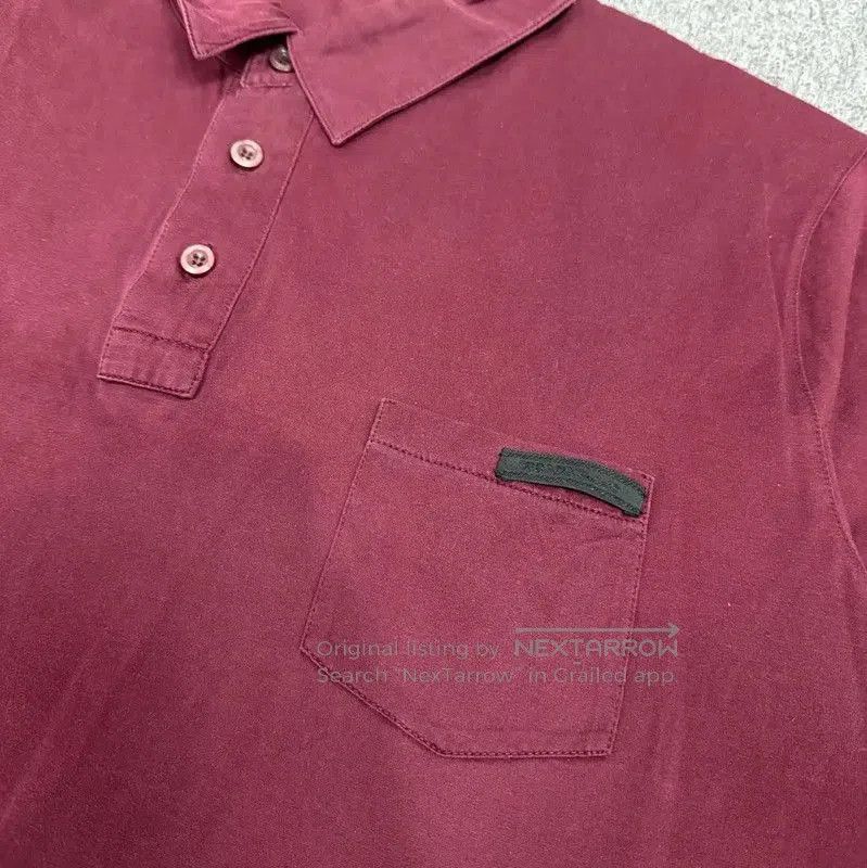 Prada Prada Red Cotton Men's Polo Shirt. Size US XL / EU 56 / 4 - 3 Thumbnail