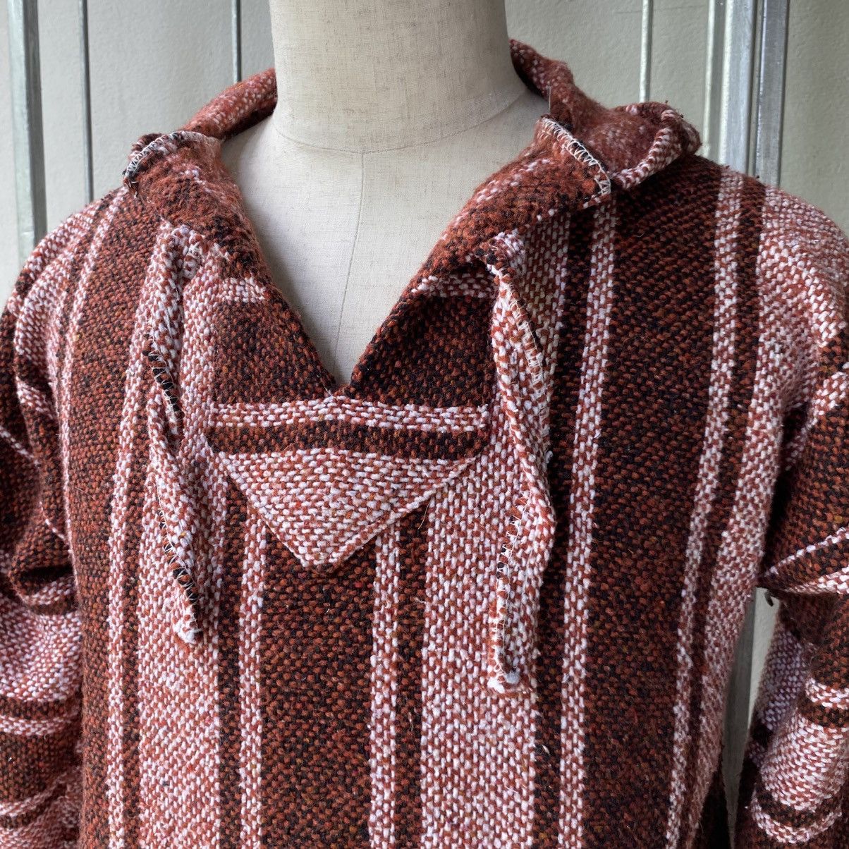 Vintage Brown & Pink Striped Baja Hoodie Size US M / EU 48-50 / 2 - 18 Thumbnail