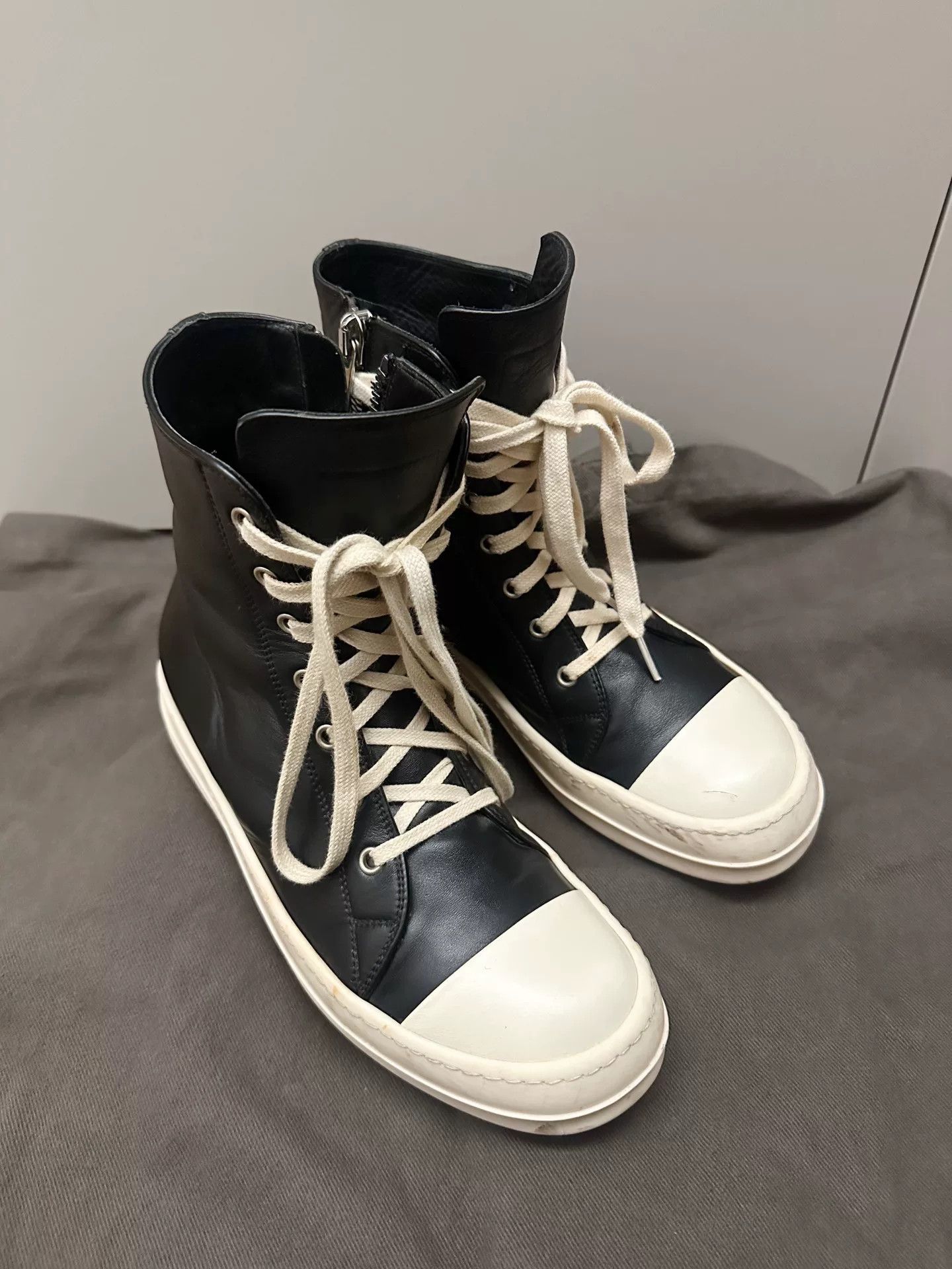 Rick Owens Rick Owens x Converse Leather High-Top Size US 7 / EU 40 - 1 Thumbnail