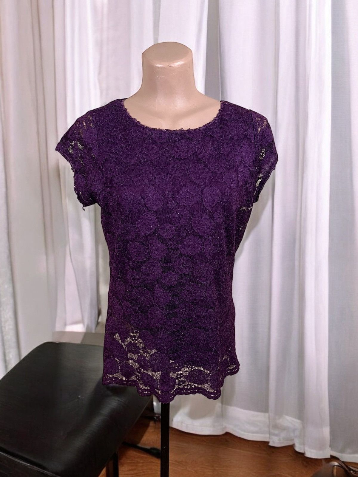 Karl Lagerfeld Karl Lagerfeld purple blouse size M Size M / US 6-8 / IT 42-44 - 1 Thumbnail
