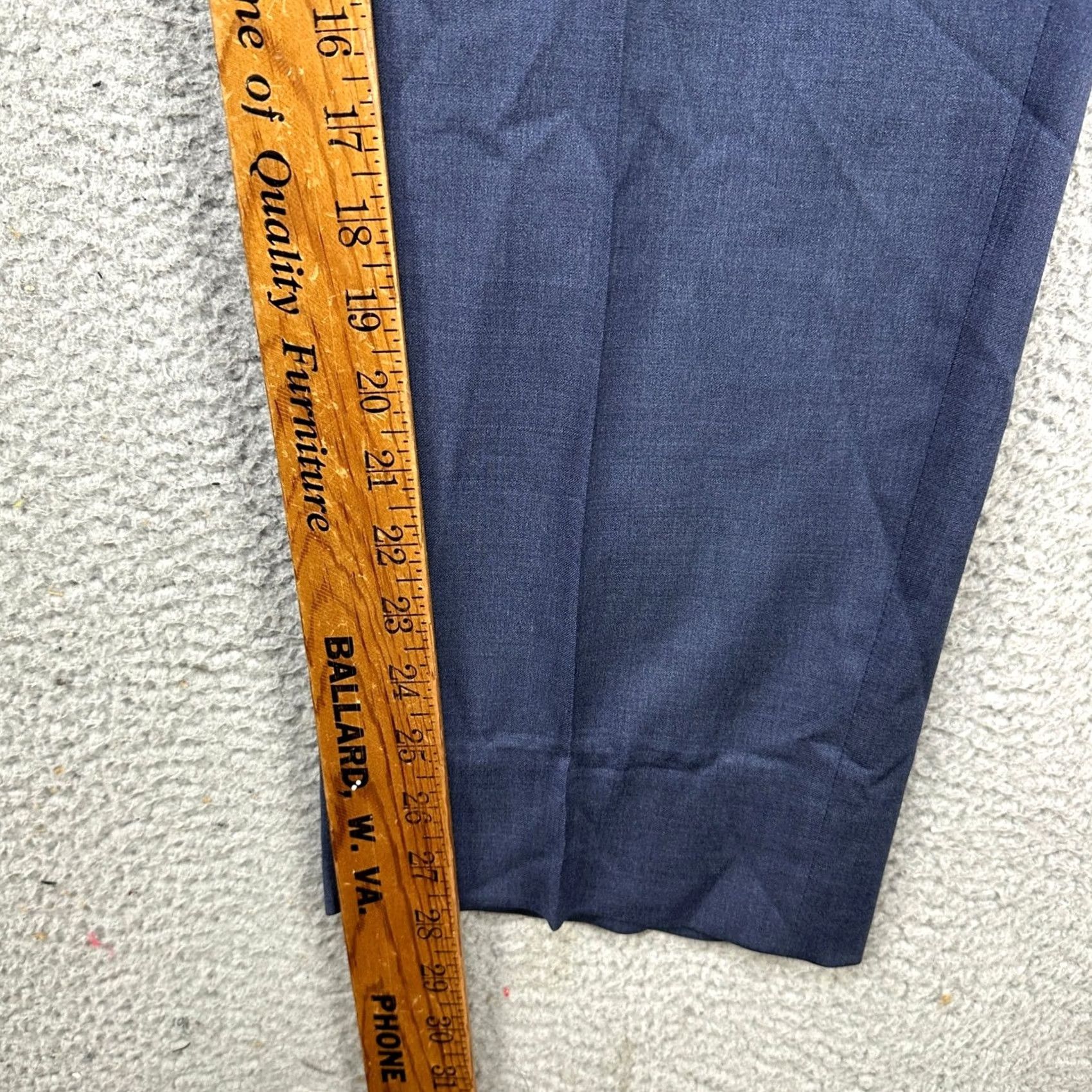 Peter Millar Peter Millar Wool Blend Pants Dress Mens 46X27 Blue Flat Front Regular Stretch Pants Mens 46X27 Blue Flat Front Regular Stretch Size US 30 / EU 46 - 7 Thumbnail