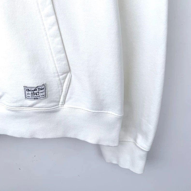 GucciWhite logo letter embroidery cotton hooded drawstring