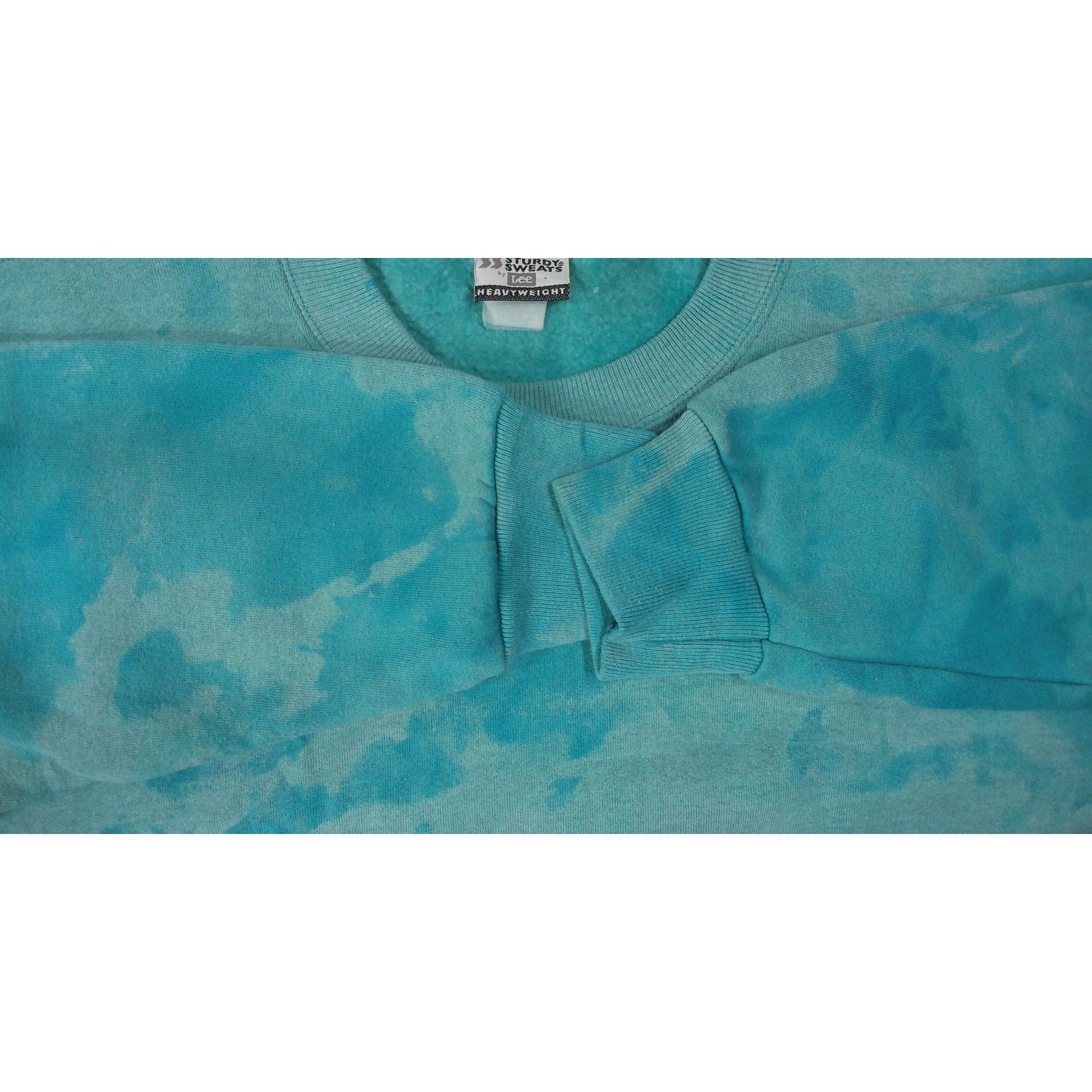 Lee Lee Vintage 90s Custom Bleach Cloud Wash Boxy Sweatshirt XXL Size US XXL / EU 58 / 5 - 8 Thumbnail