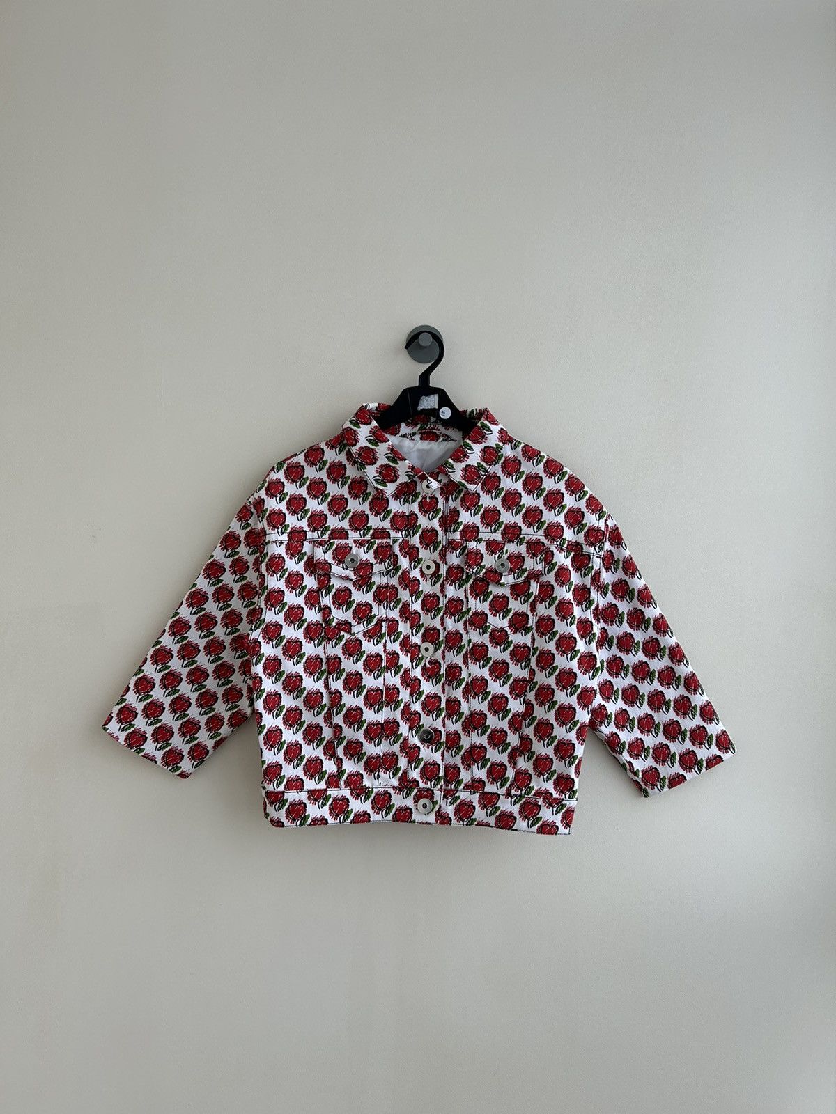 image of Prada Jacket Heart All Over Print Size 36, Women's