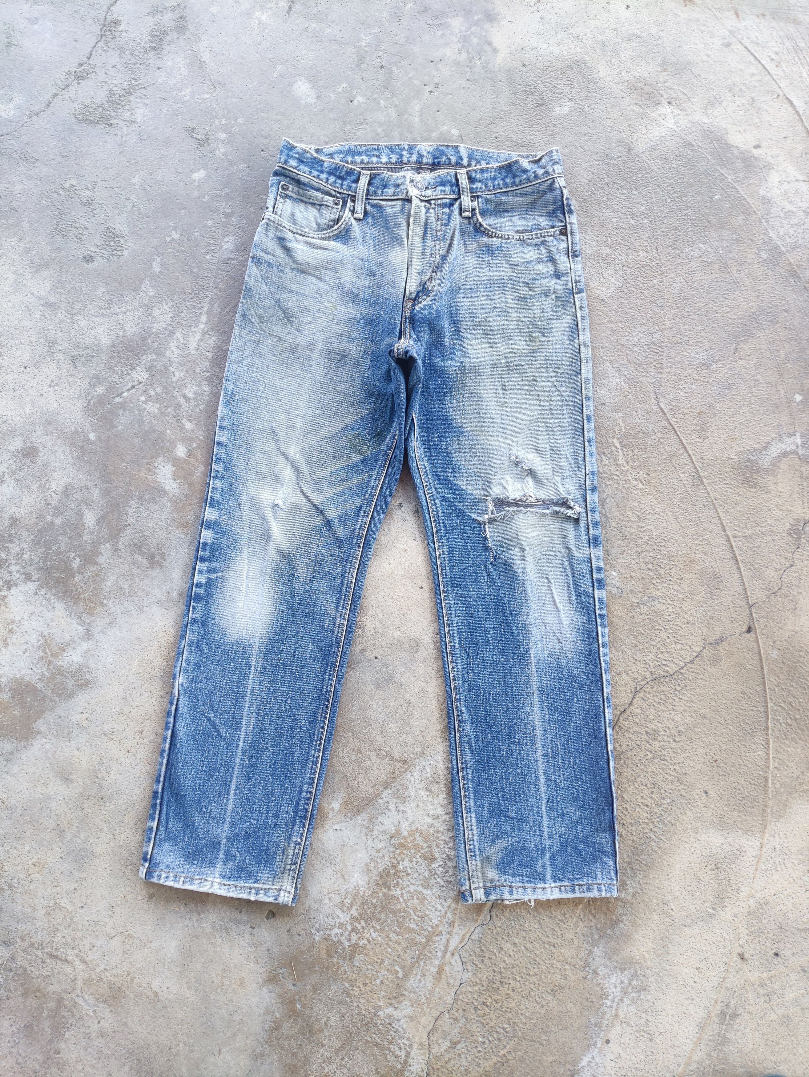 Edwin × Jean × Vintage Vintage Edwin Japan Distressed faded Denim Pants Jeans W30 Size US 30 / EU 46 - 2 Thumbnail