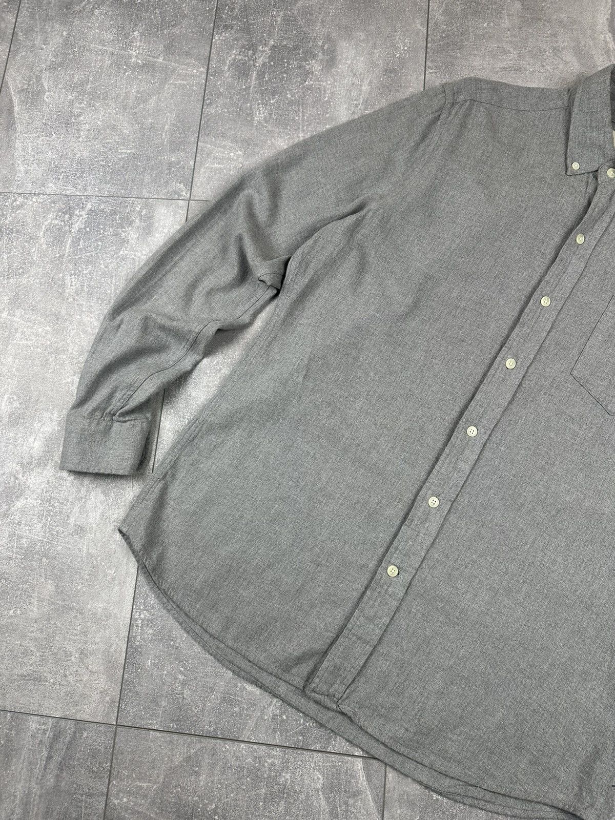 A Day's March A Days March Basic Silver Shirt Button Up Size US L / EU 52-54 / 3 - 3 Thumbnail
