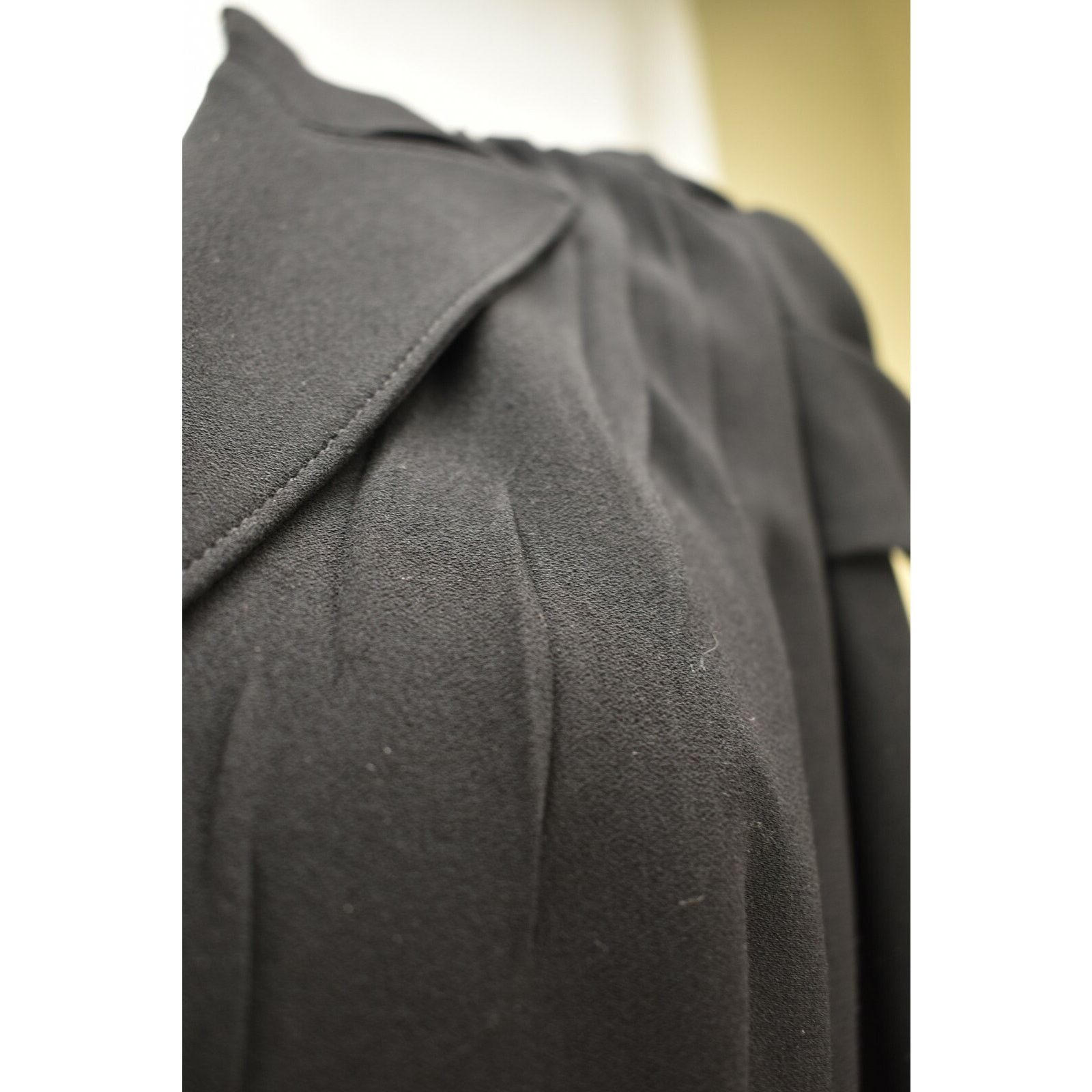 Prada PRADA P5585 BLACK ACETATE LONG SLEEVE TOP JACKET 46 ITALY Size L / US 10 / IT 46 - 6 Thumbnail