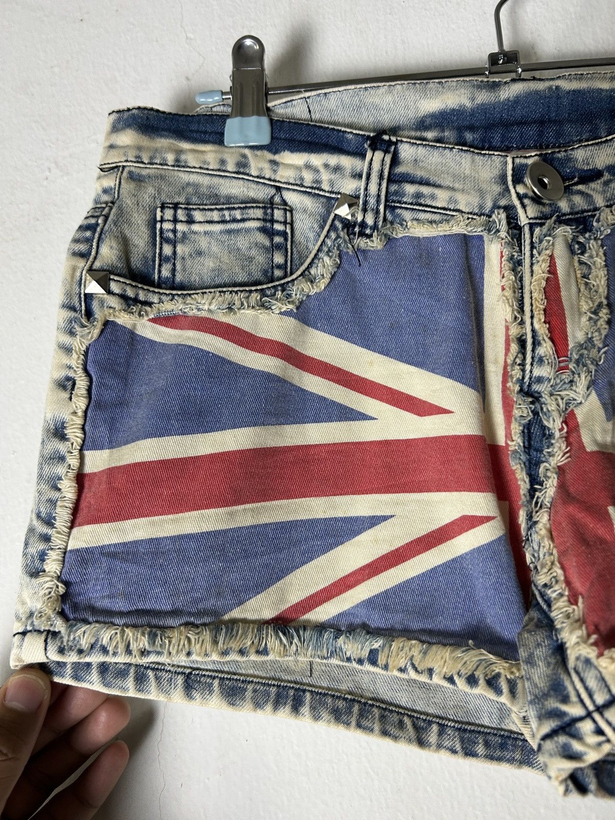 If Six Was Nine Discovery island Short Skirt Jeans Uk Flage Punk Style Size 30" / US 8 / IT 44 - 3 Thumbnail