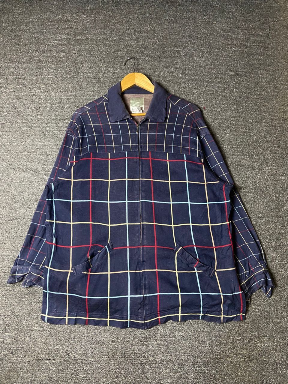 Esprit ESPRIT Brand Plaid Zip Up Jacket (176) Size US M / EU 48-50 / 2 - 1 Thumbnail