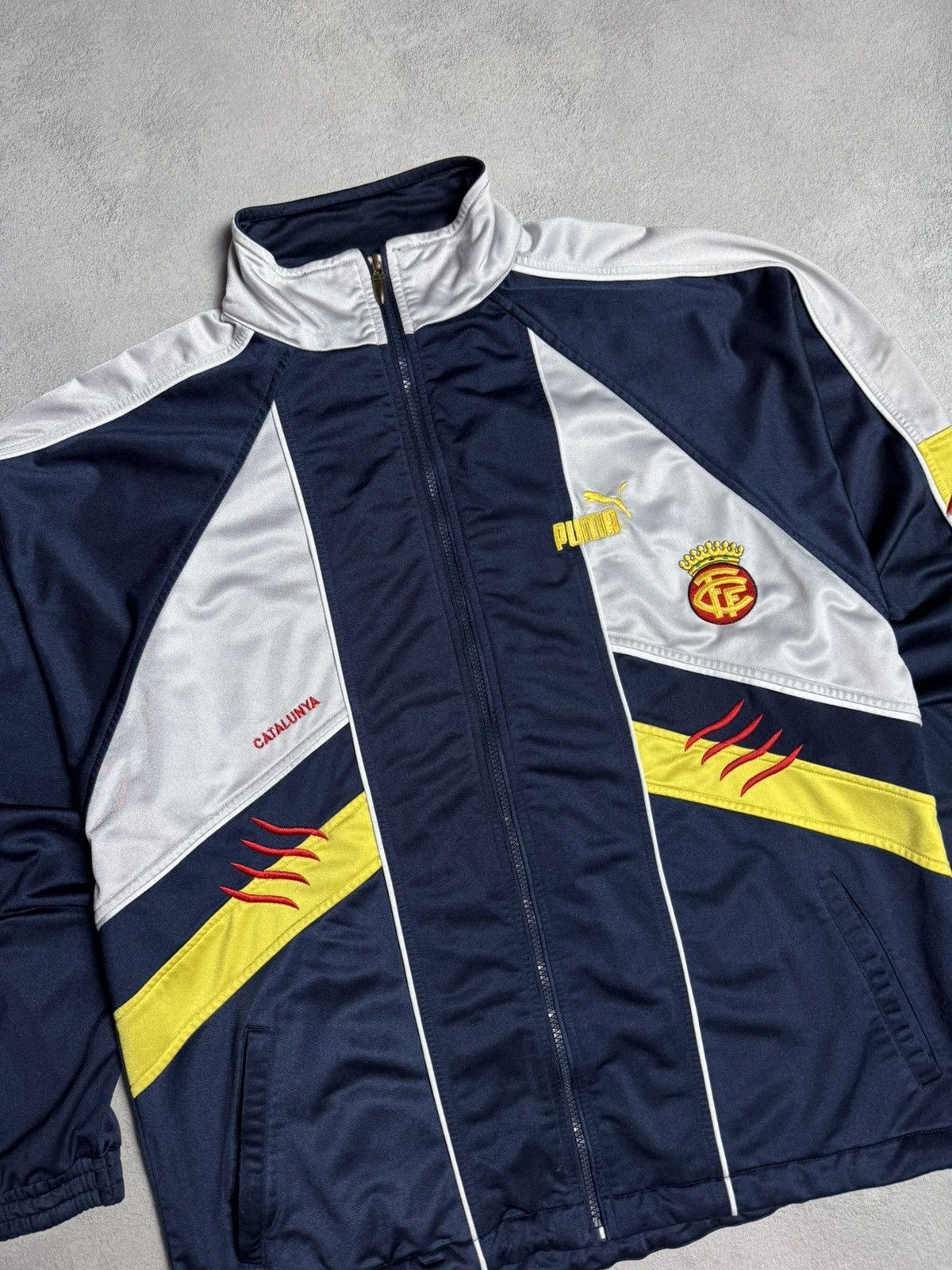 Puma Catalunya 2001 2003 Football Soccer Track Jacket Puma Size US L / EU 52-54 / 3 - 3 Thumbnail