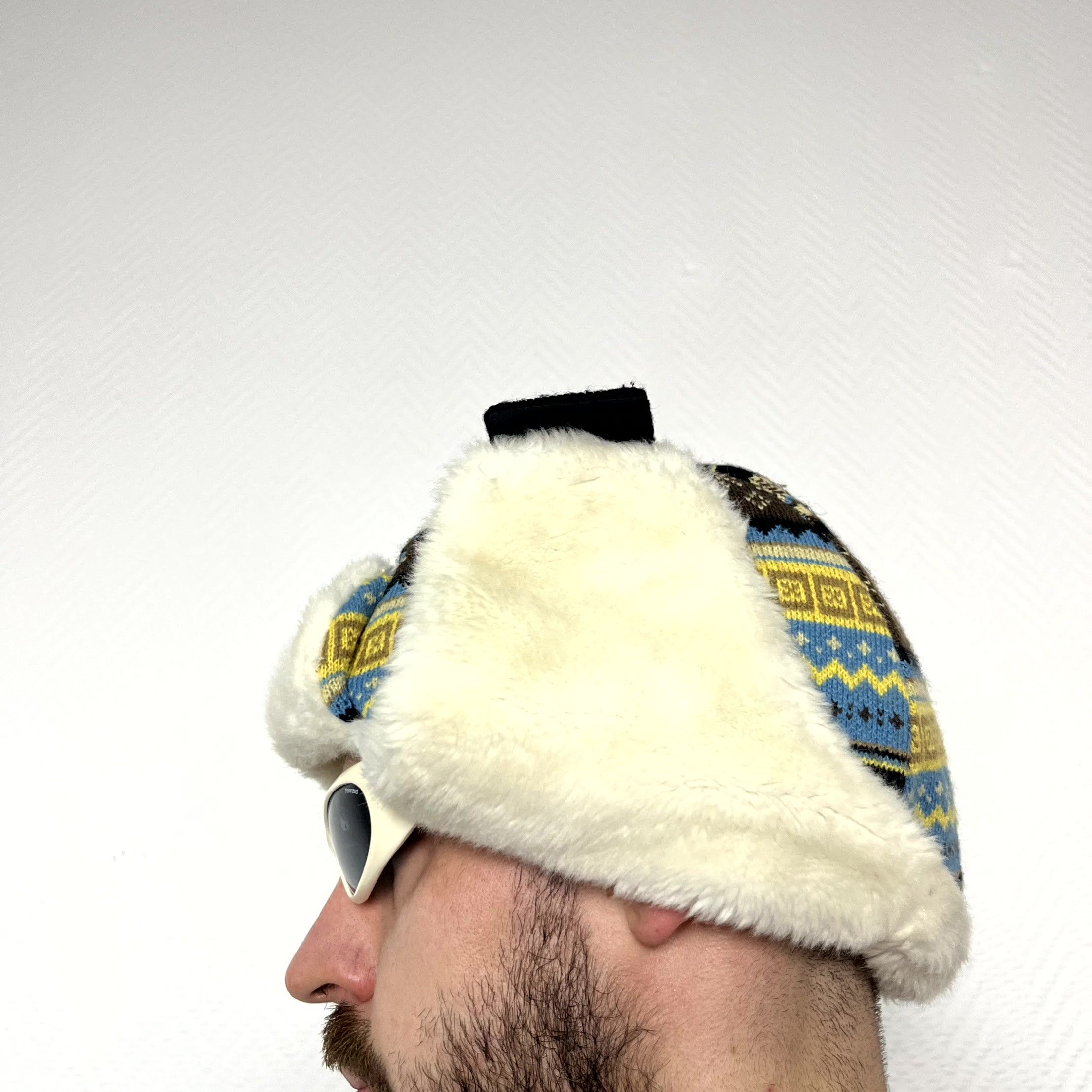 Element Element Trapper Hat Faux Fur Nordic Knit Ear Flap Winter Cap Size ONE SIZE - 6 Thumbnail