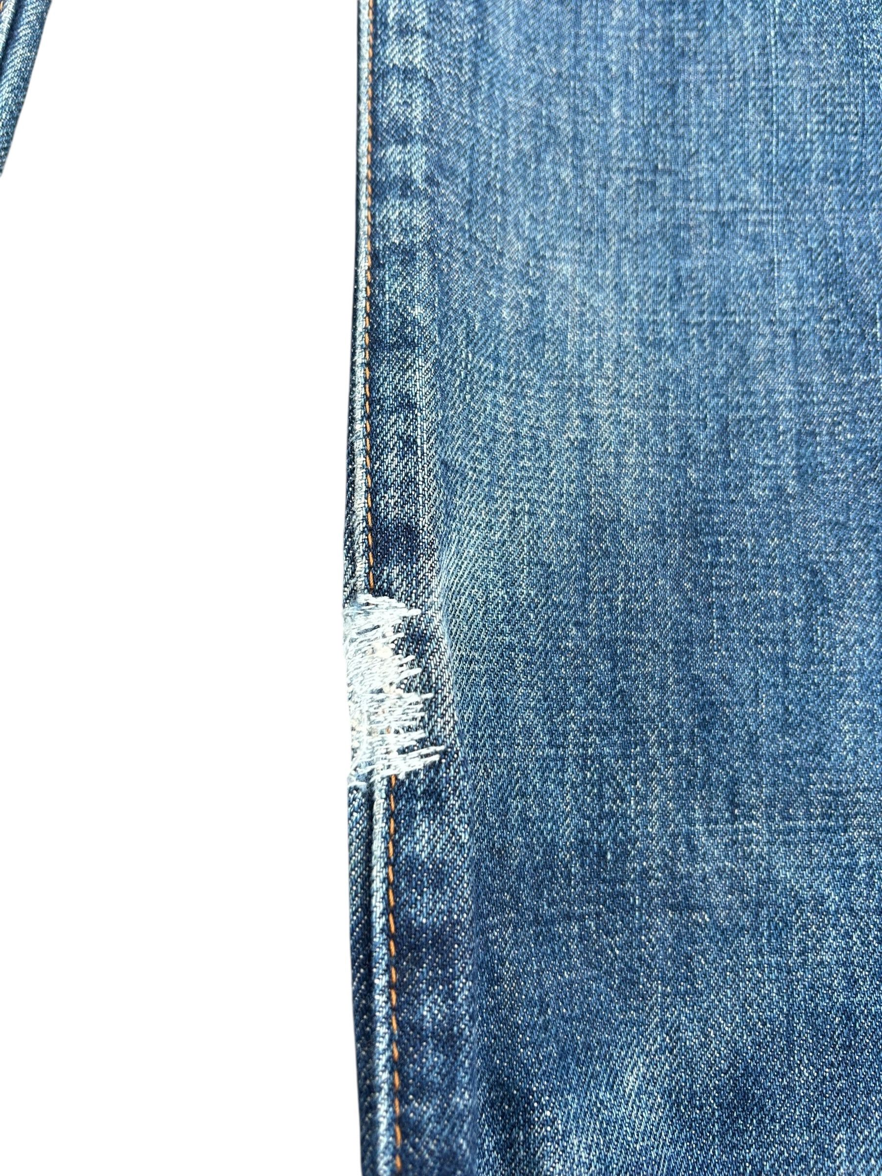 Japanese Brand × Kapital × Vintage THRASHED Vintage Levi's big E Reconstructed Repair Denim Size US 33 - 4 Thumbnail