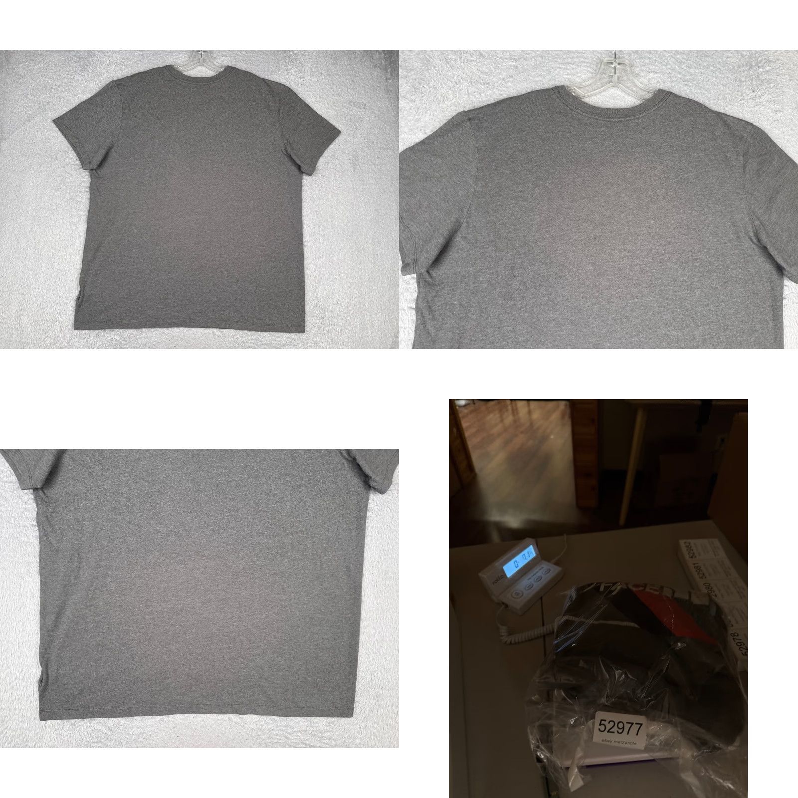 The North Face The North Face Shirt Men 2XL Gray Slim Fit Crew Neck Cotton Blend T-Shirt Logo All Seasons Breathable Regular Mens Size US XXL / EU 58 / 5 - 9 Thumbnail
