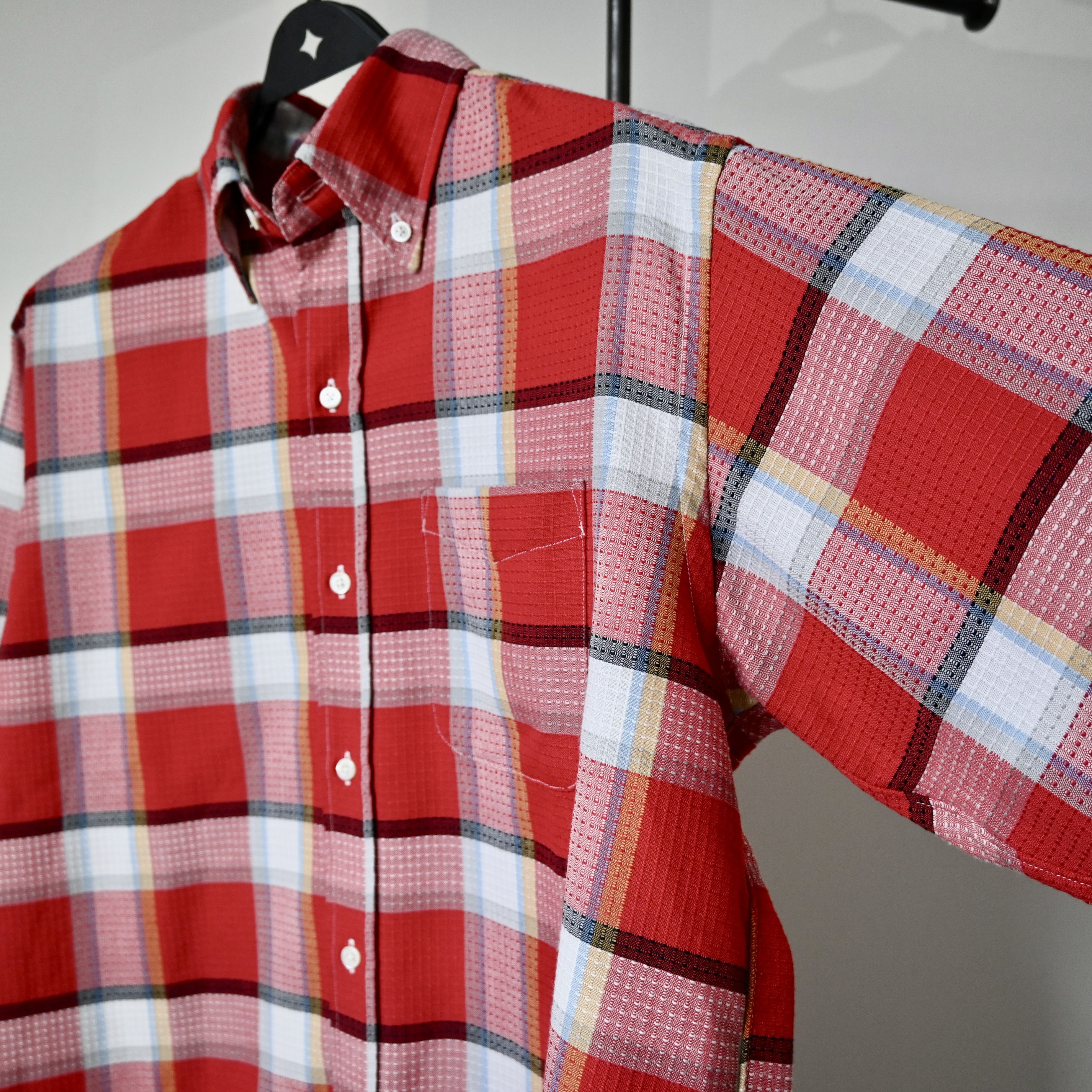 Beams Plus BEAMS Plus dobby woven BD shirt, red plaid, made in Japan Size US S / EU 44-46 / 1 - 6 Thumbnail