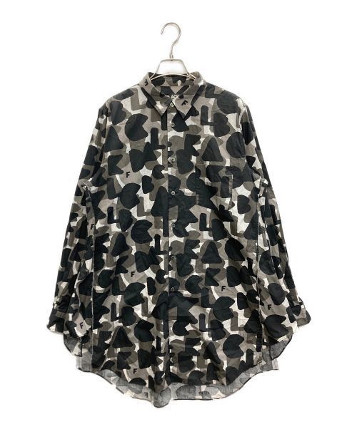 BLACK COMME des GARCONS Whole Pattern Long Sleeve Shirt L