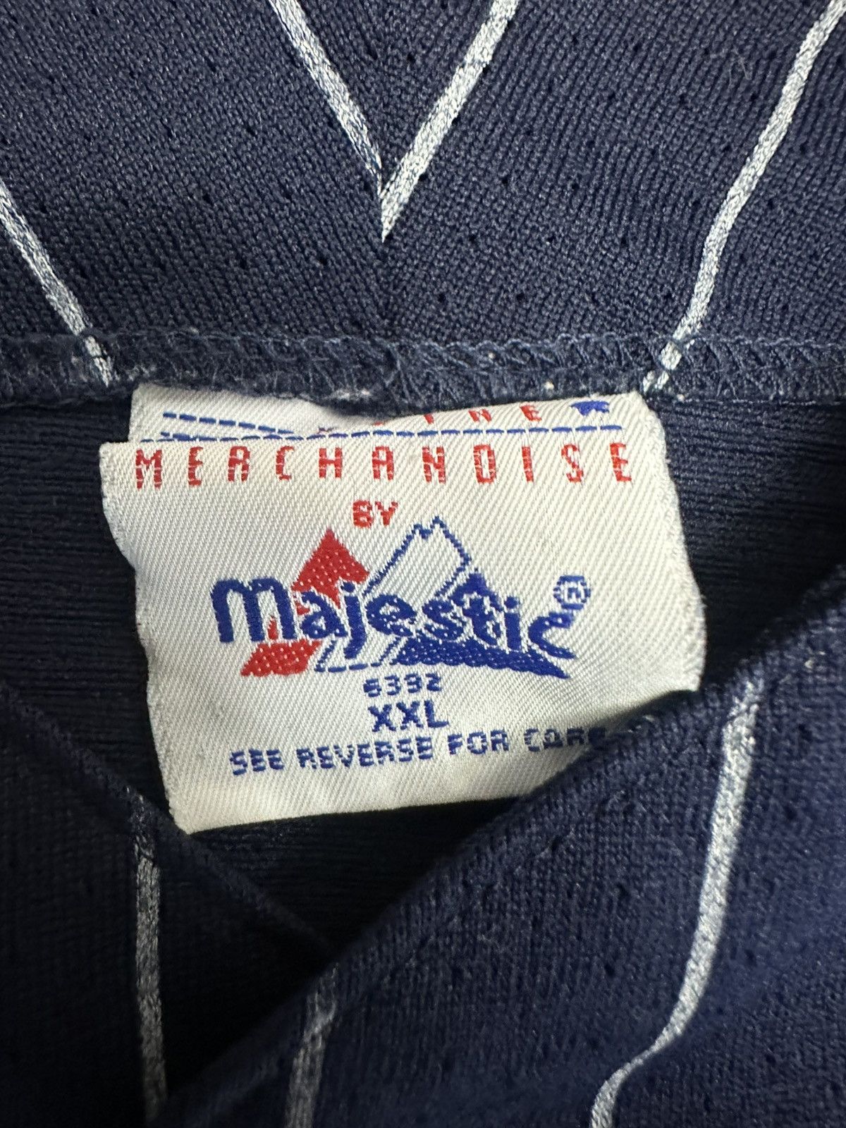 Majestic vintage 1990s Majestic New York Yankees pinstripe Size US XXL / EU 58 / 5 - 6 Thumbnail