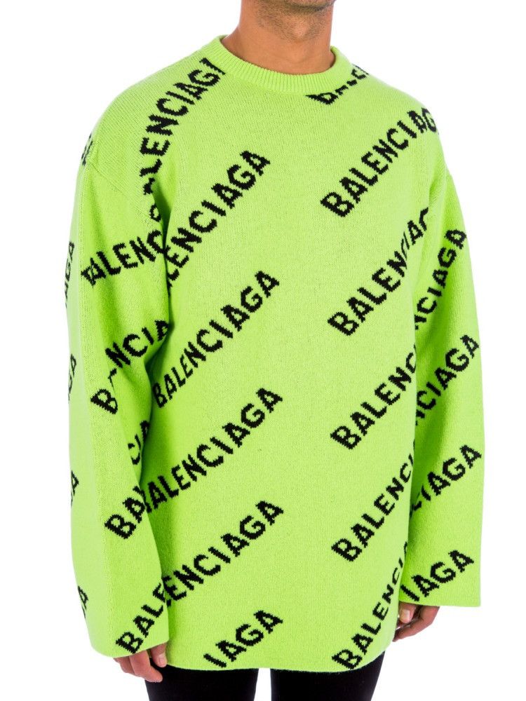 Balenciaga Balenciaga Allover Logo Knit Size US L / EU 52-54 / 3 - 2 Thumbnail