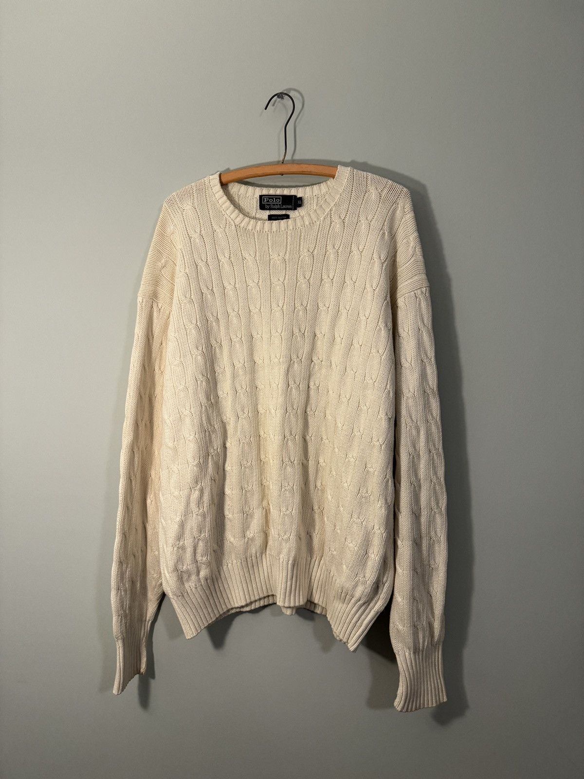 Polo Ralph Lauren Polo Ralph Lauren Cable Knit Sweater ERD Grunge RRL Bode Size US XL / EU 56 / 4 - 6 Thumbnail