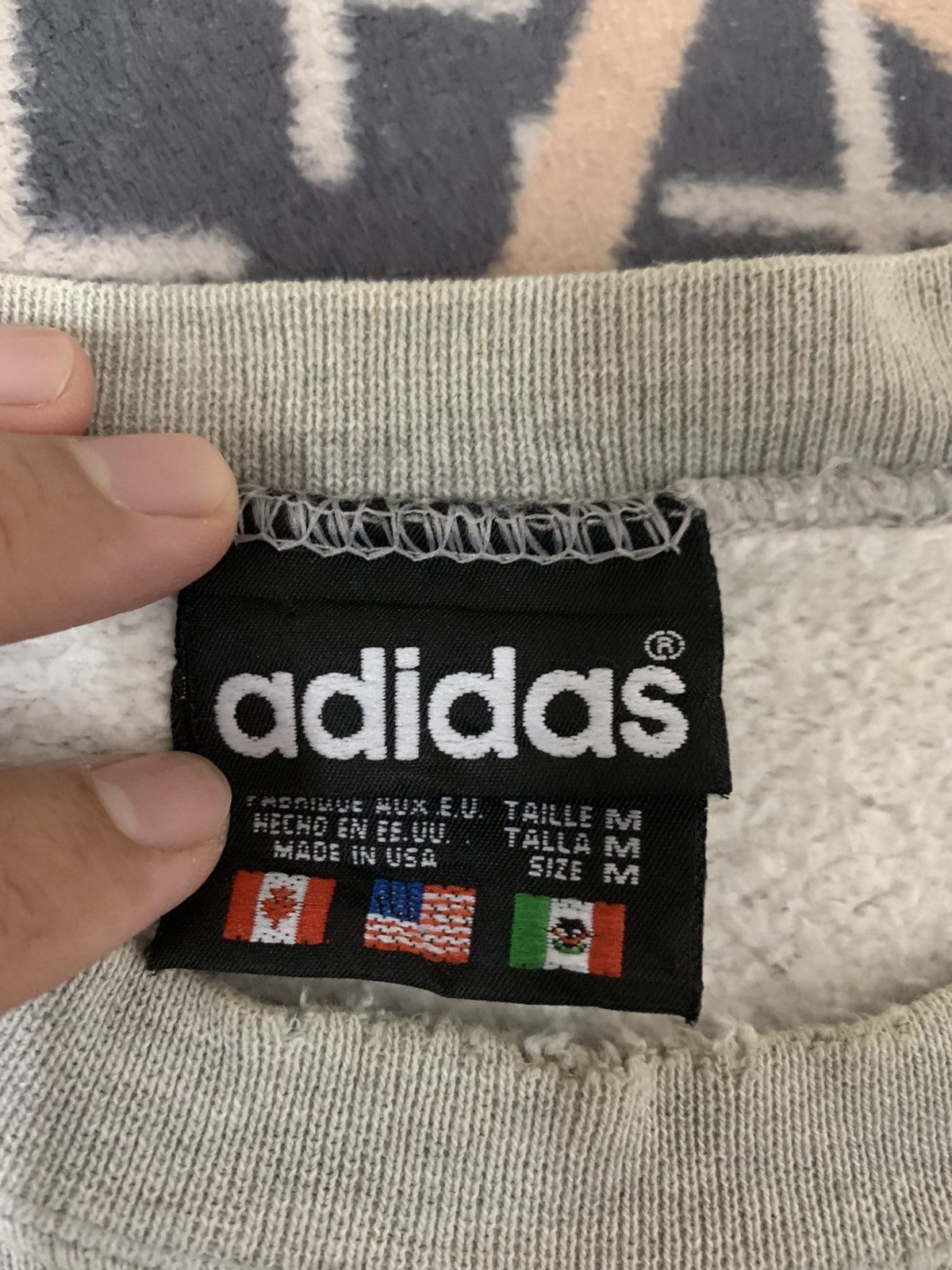 Adidas LAST DROP#Vintage Adidas Distressed Sweatshirt Big Logo Size US XL / EU 56 / 4 - 3 Thumbnail