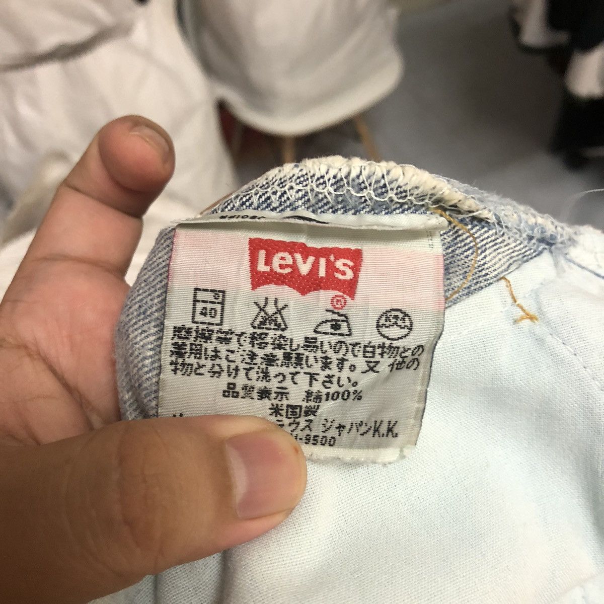 Levi's DLL Levis 501 Ripped distressed faded Blue Denim Pants #C002 Size US 30 / EU 46 - 20 Thumbnail