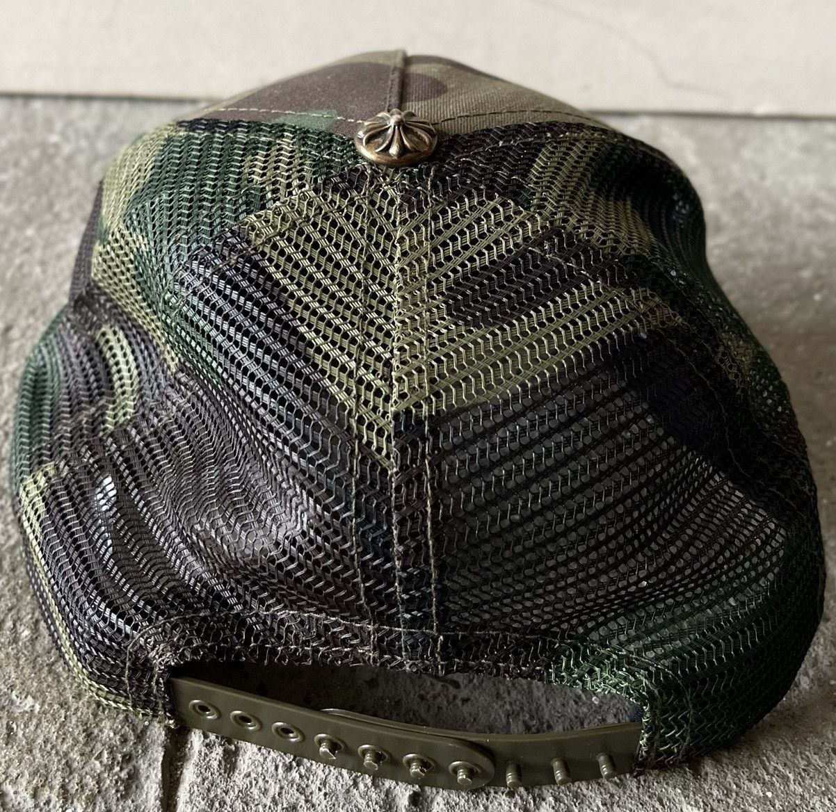 Chrome Hearts Chrome Hearts - “FUCK” - Camou Trucker Hat Size ONE SIZE - 3 Thumbnail