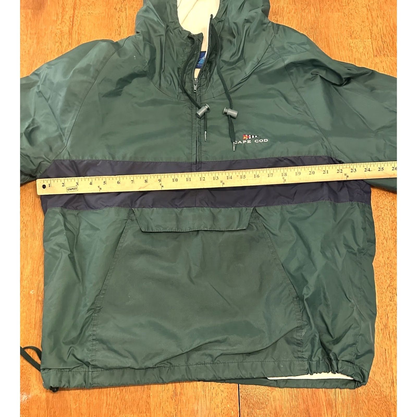 Vintage VINTAGE Acadia Cape Cod Windbreaker Jacket Large Green 1/4 Zip Mens Size US L / EU 52-54 / 3 - 6 Thumbnail