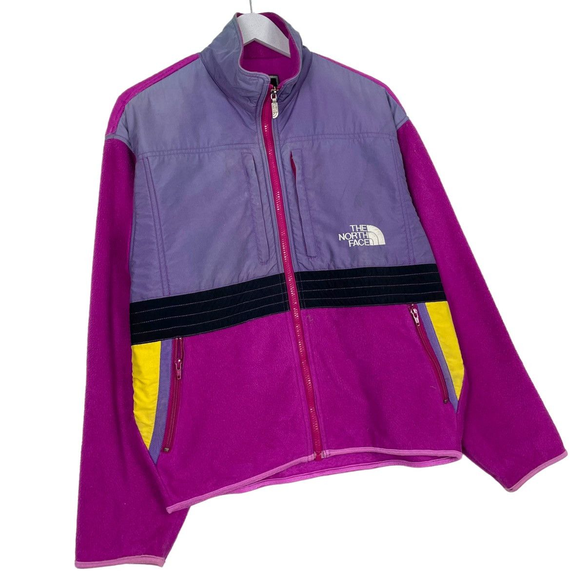 The North Face × Vintage 💥90s TNF SKI MULTICOLOUR HITECT BOMBER JACKET Size US L / EU 52-54 / 3 - 3 Thumbnail