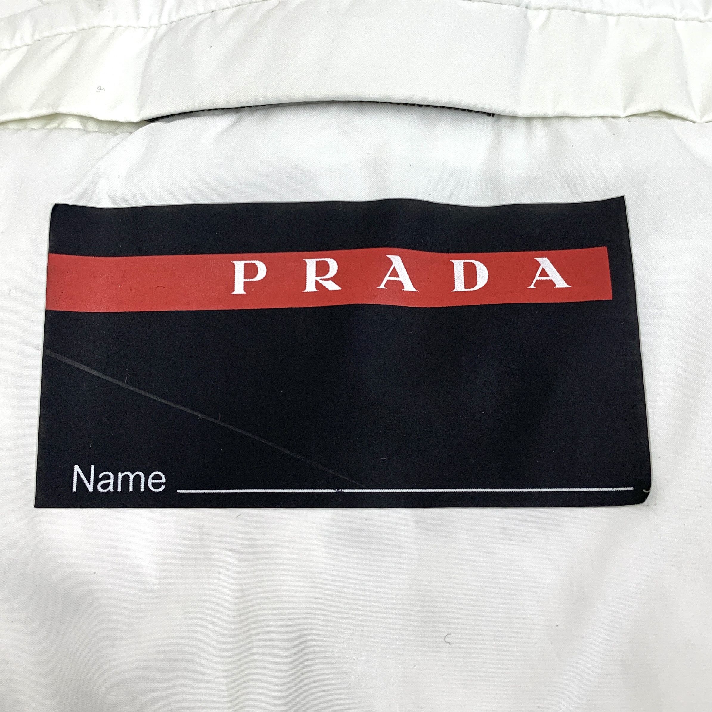 Prada White Hooded Down Jacket (Size M)