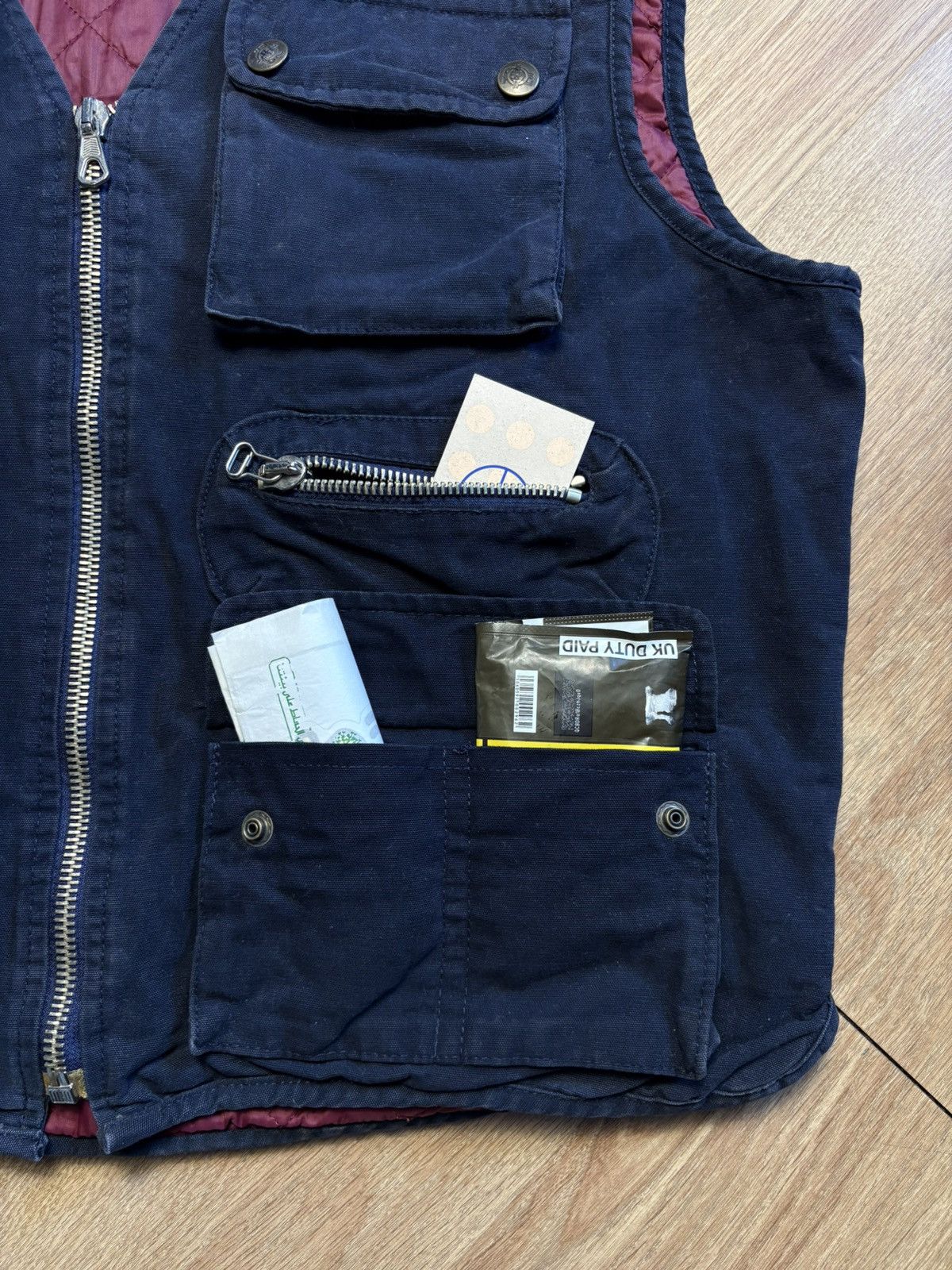 Vintage Zip Jeans & Co. 90s Technical Multi-pocket Canvas Vest (L) Size US L / EU 52-54 / 3 - 2 Thumbnail