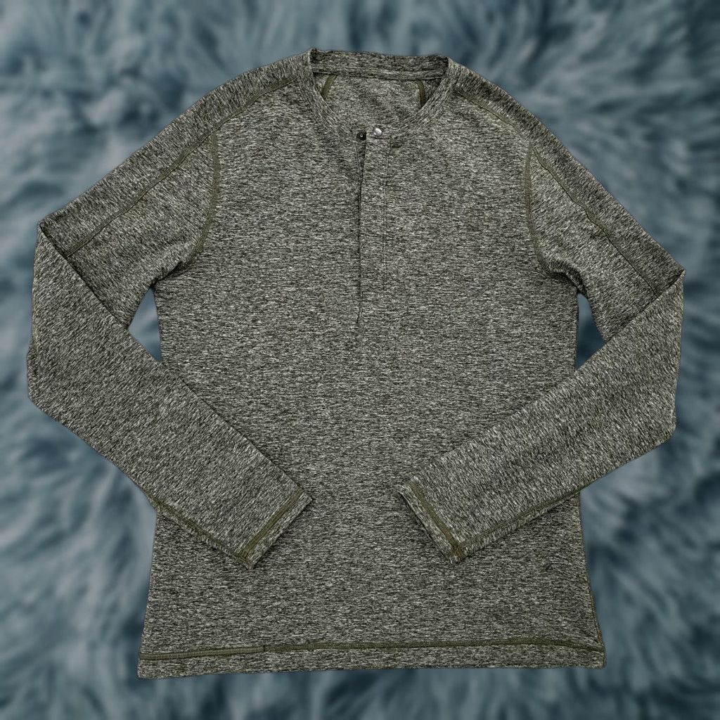 Lululemon Lululemon Surge Pullover Sweatshirt Adult Small Green Long Sleeve Outdoor Gym Mens Size US S / EU 44-46 / 1 - 1 Thumbnail