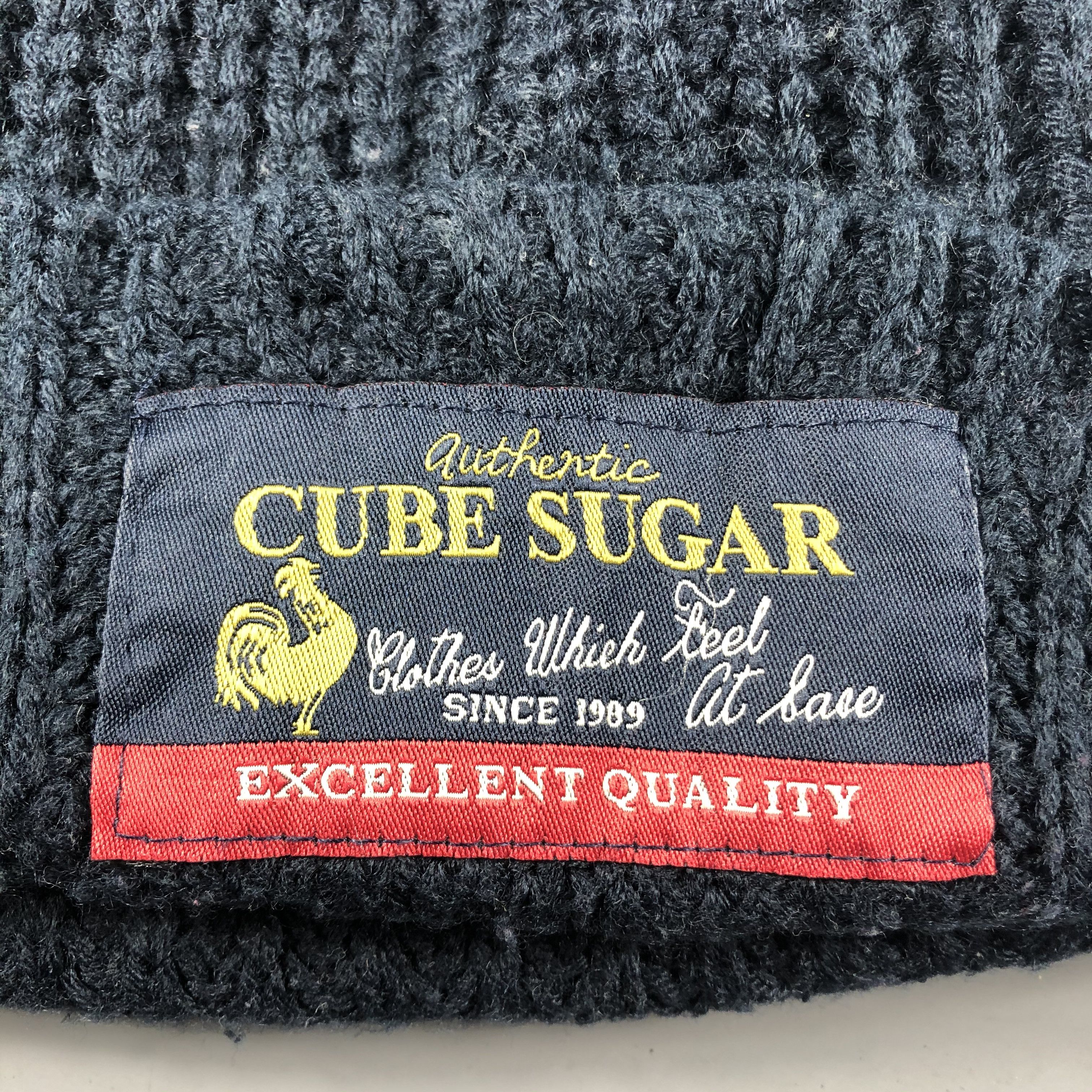Japanese Brand × Vintage Cube Sugar Basic Beanie Snow Hat Snow Cap -D045 Size ONE SIZE - 4 Thumbnail