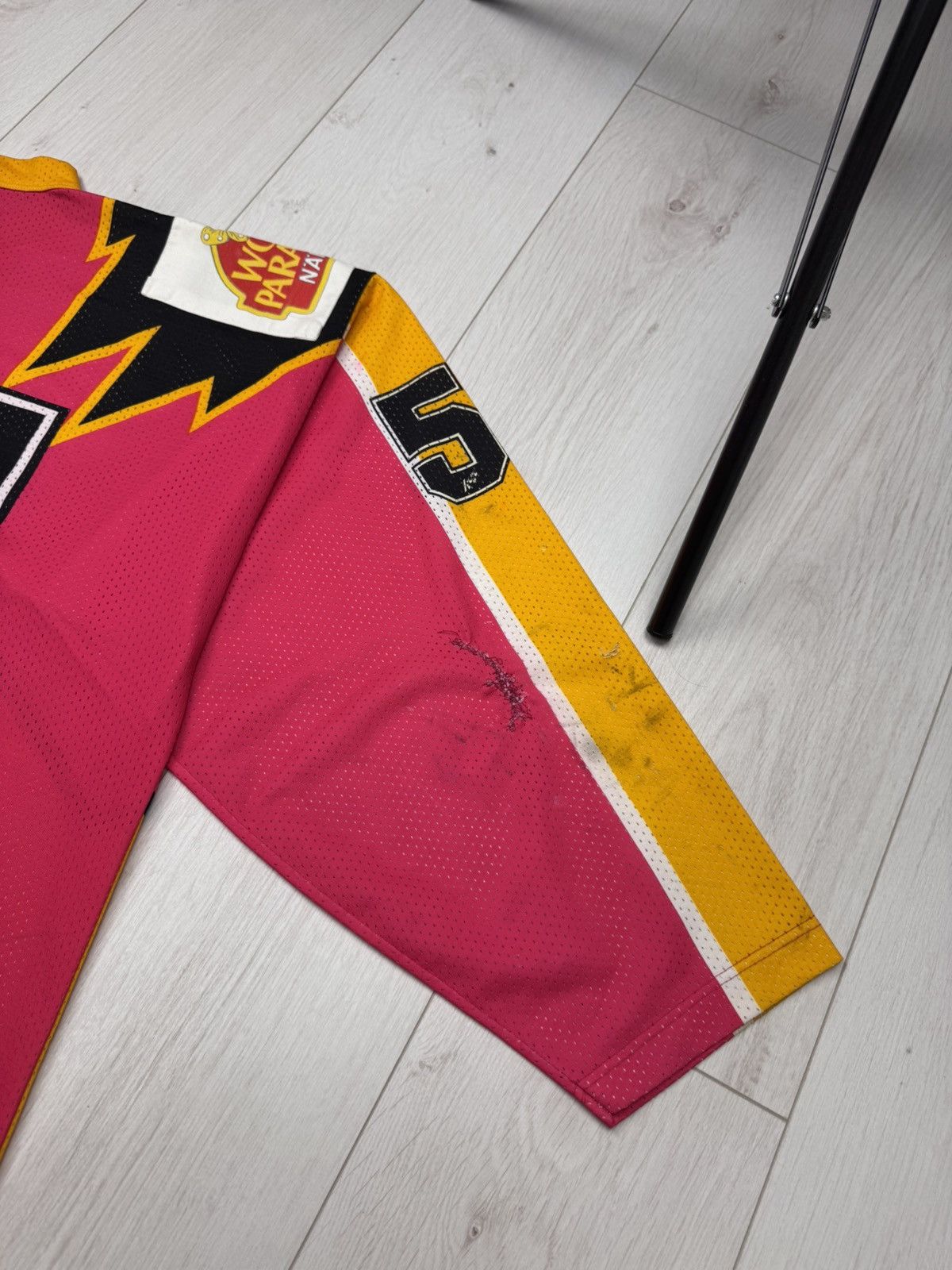 NHL MATCHWORN Rapperswil Jona Lakers Vintage Hockey Jersey 80s Size US XL / EU 56 / 4 - 17 Thumbnail