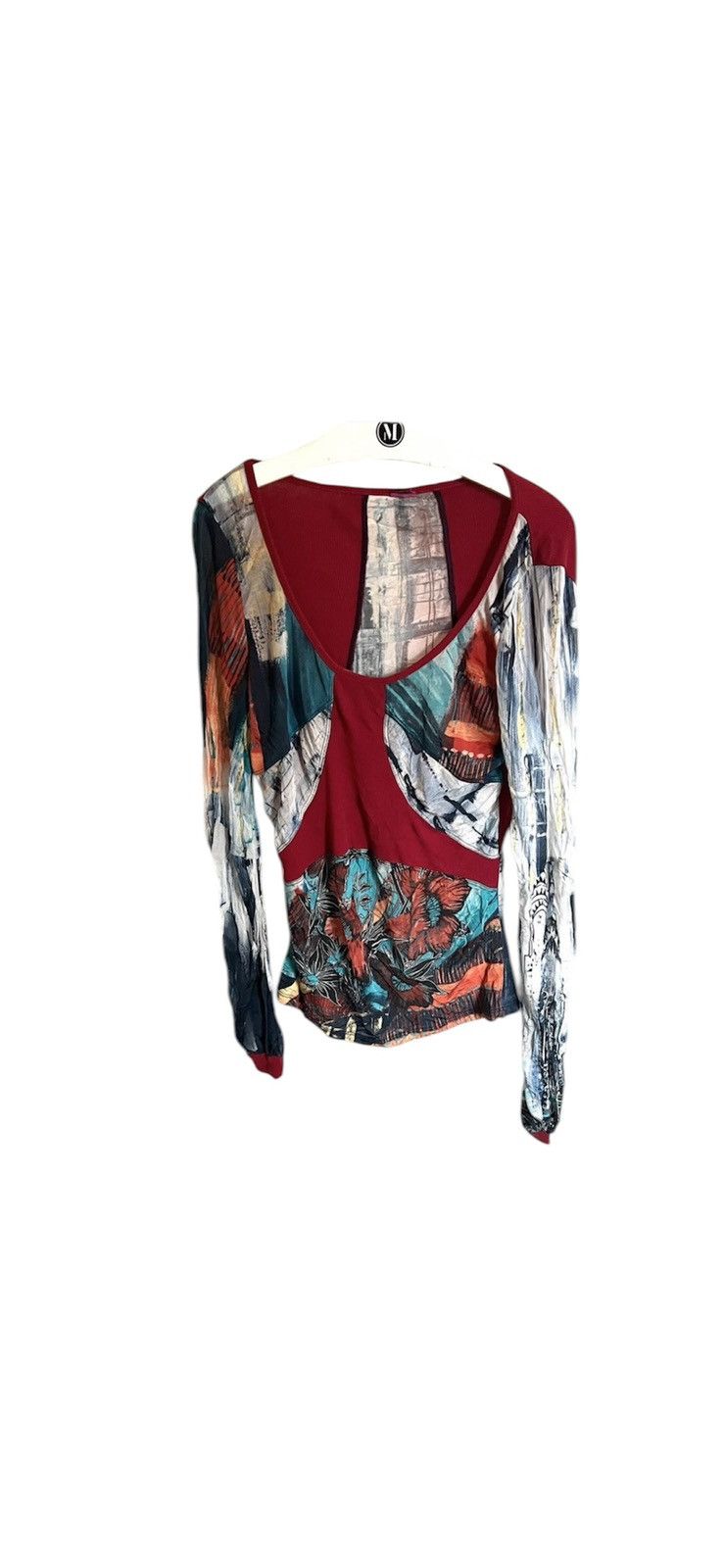 Y2K Save the Queen Mesh Top blouse like jpg cdg 00s